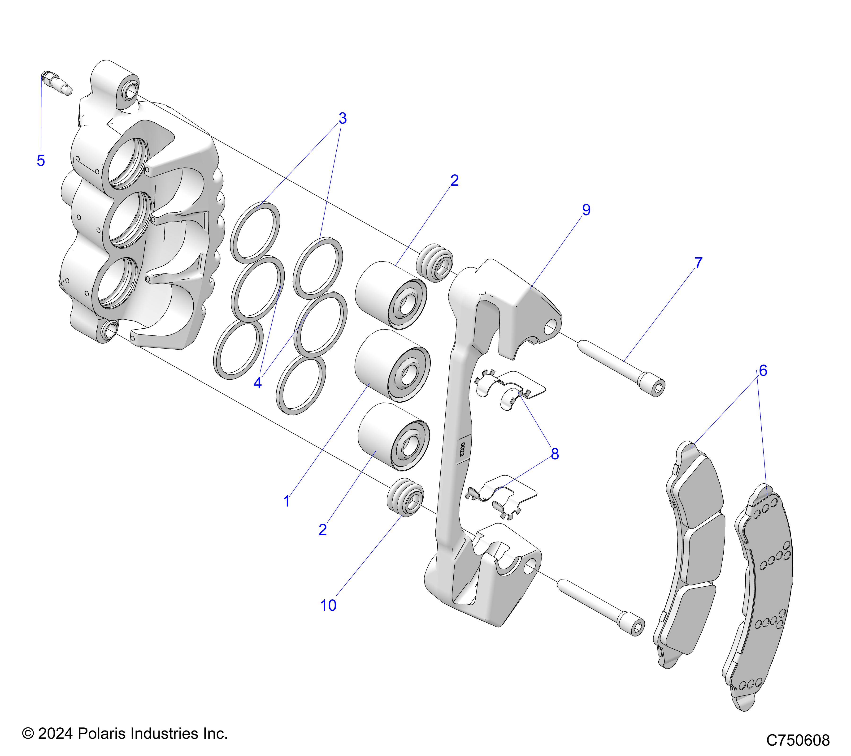 BRAKES, CALIPER, FRONT - Z25SPE92A4/B4 (C750608)