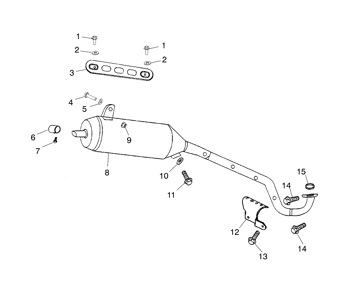 EXHAUST PIPE - A02EA09CA/CB/CC (4970857085A09)