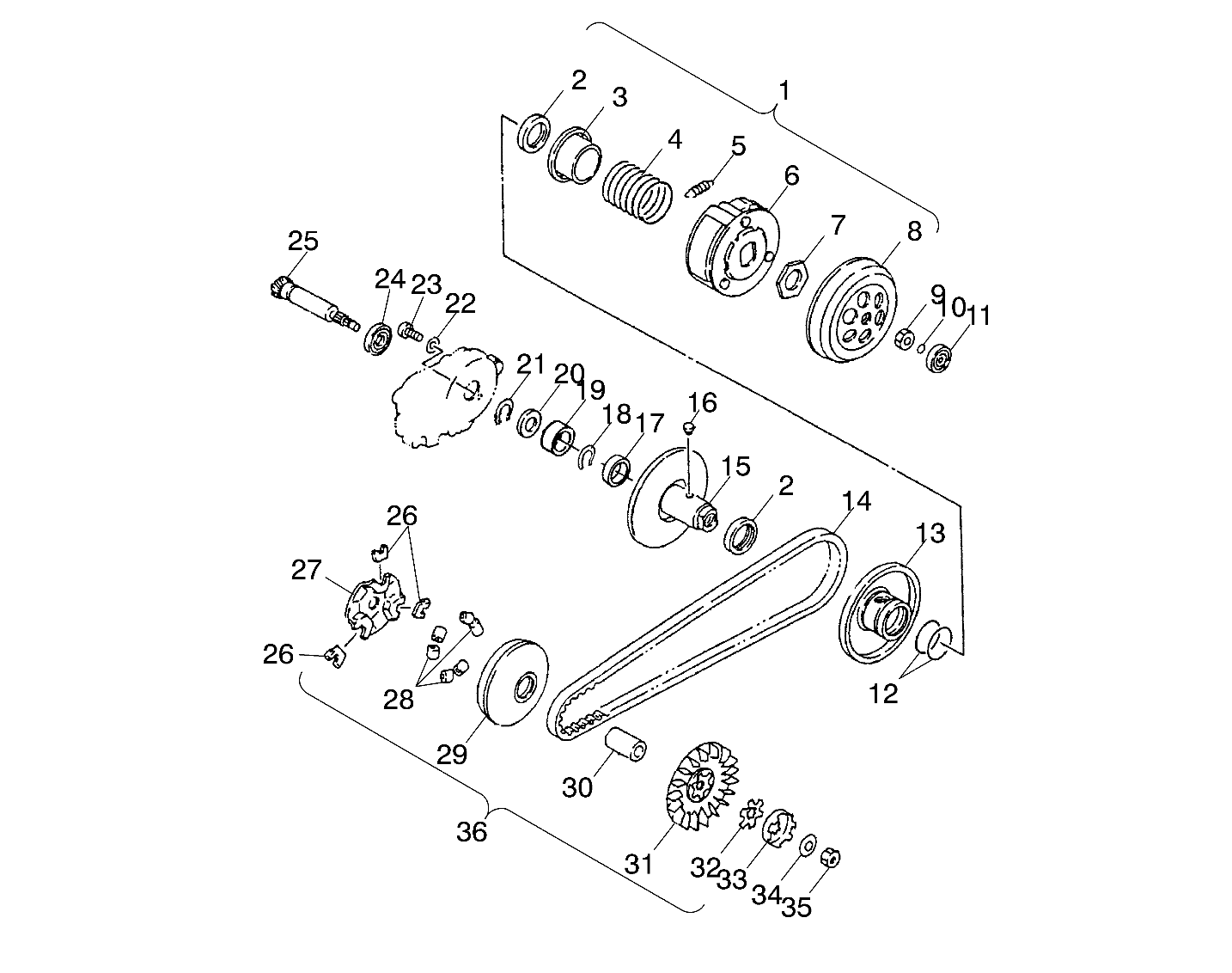 DRIVE PULLEY - A02FA09CA/CB/CC (4970857085A12)