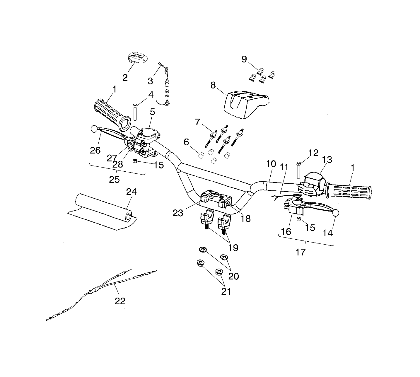 HANDLEBAR - A02EA09CA/CB/CC (4970857085B11)