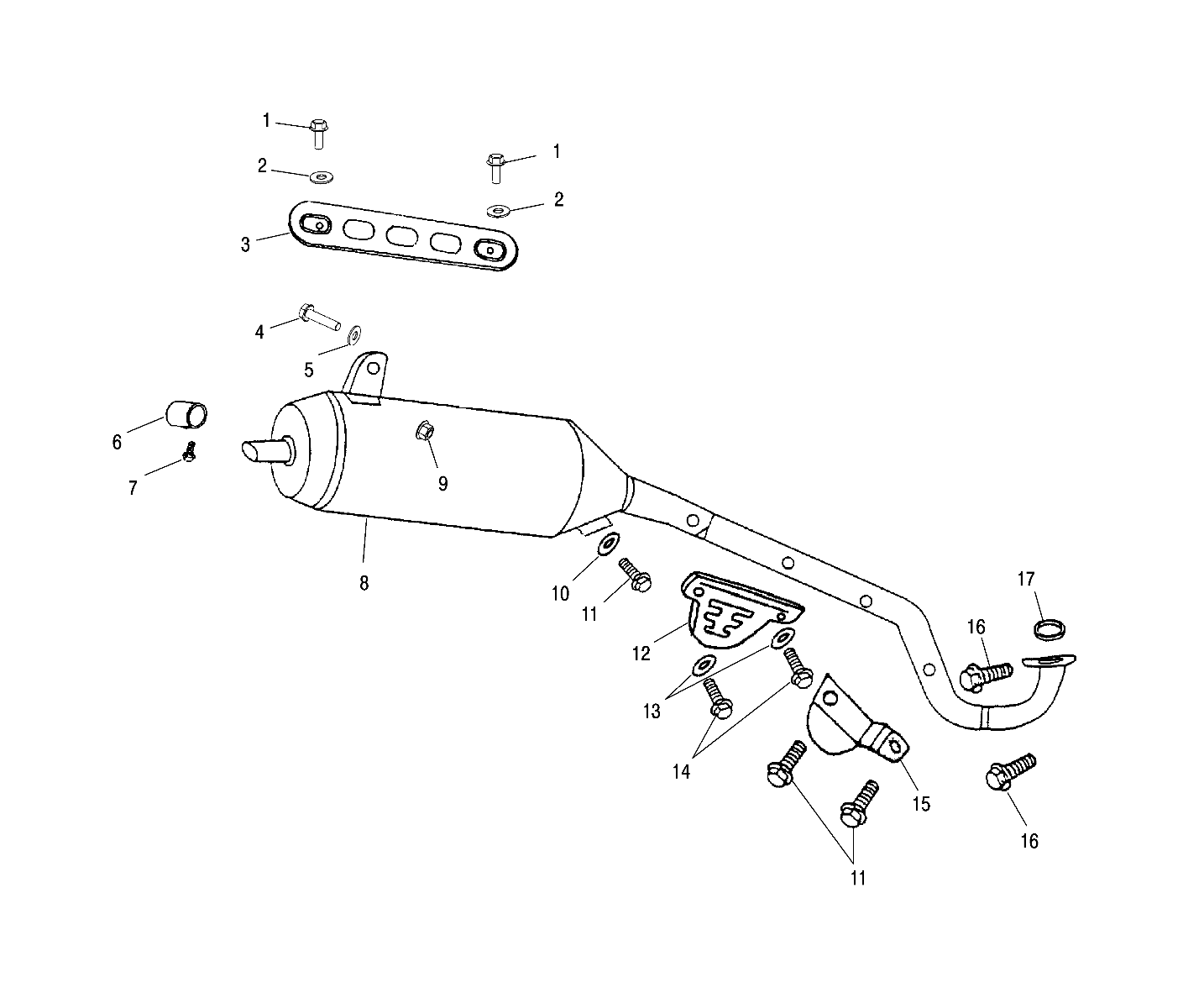 EXHAUST PIPE - A02FA09CA/CB/CC (4970887088A09)