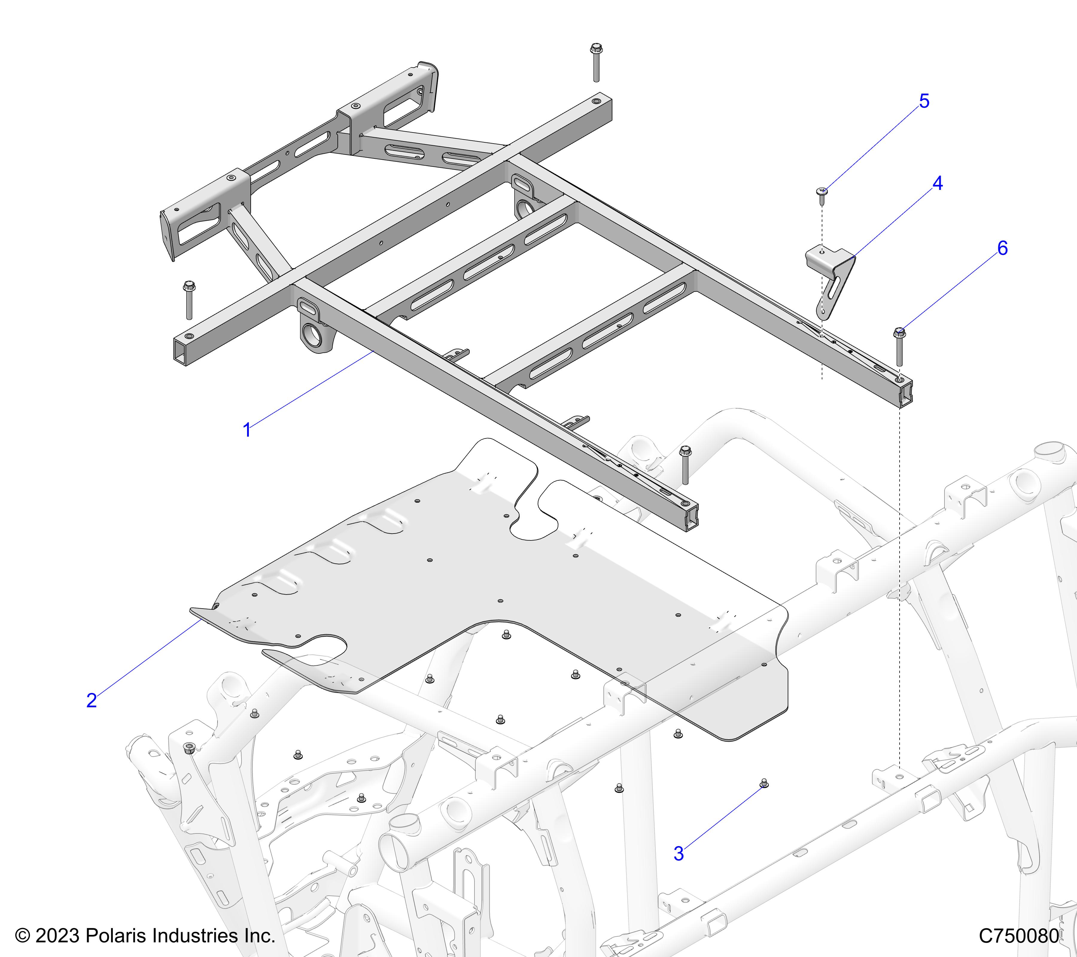 CHASSIS, BOX MOUNTING - Z25RPP2KAE/BE (C750080)