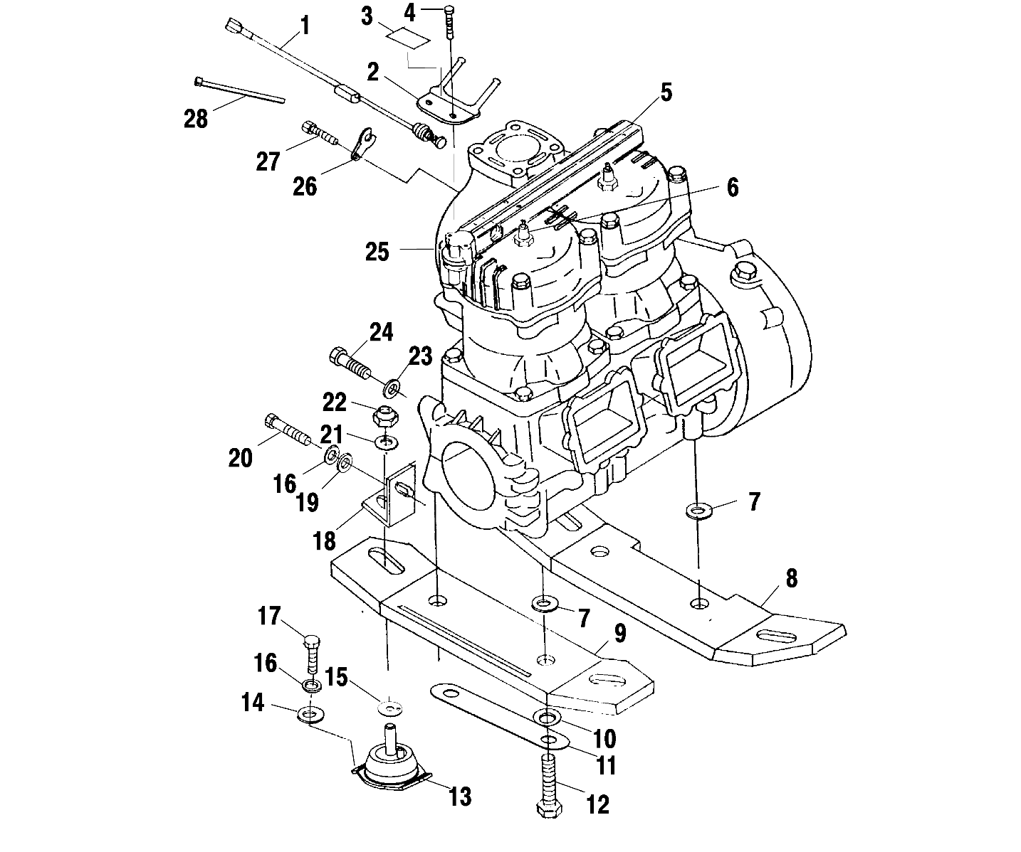 ENGINE MOUNTING - W025197D/W025197I (4971297129B06)