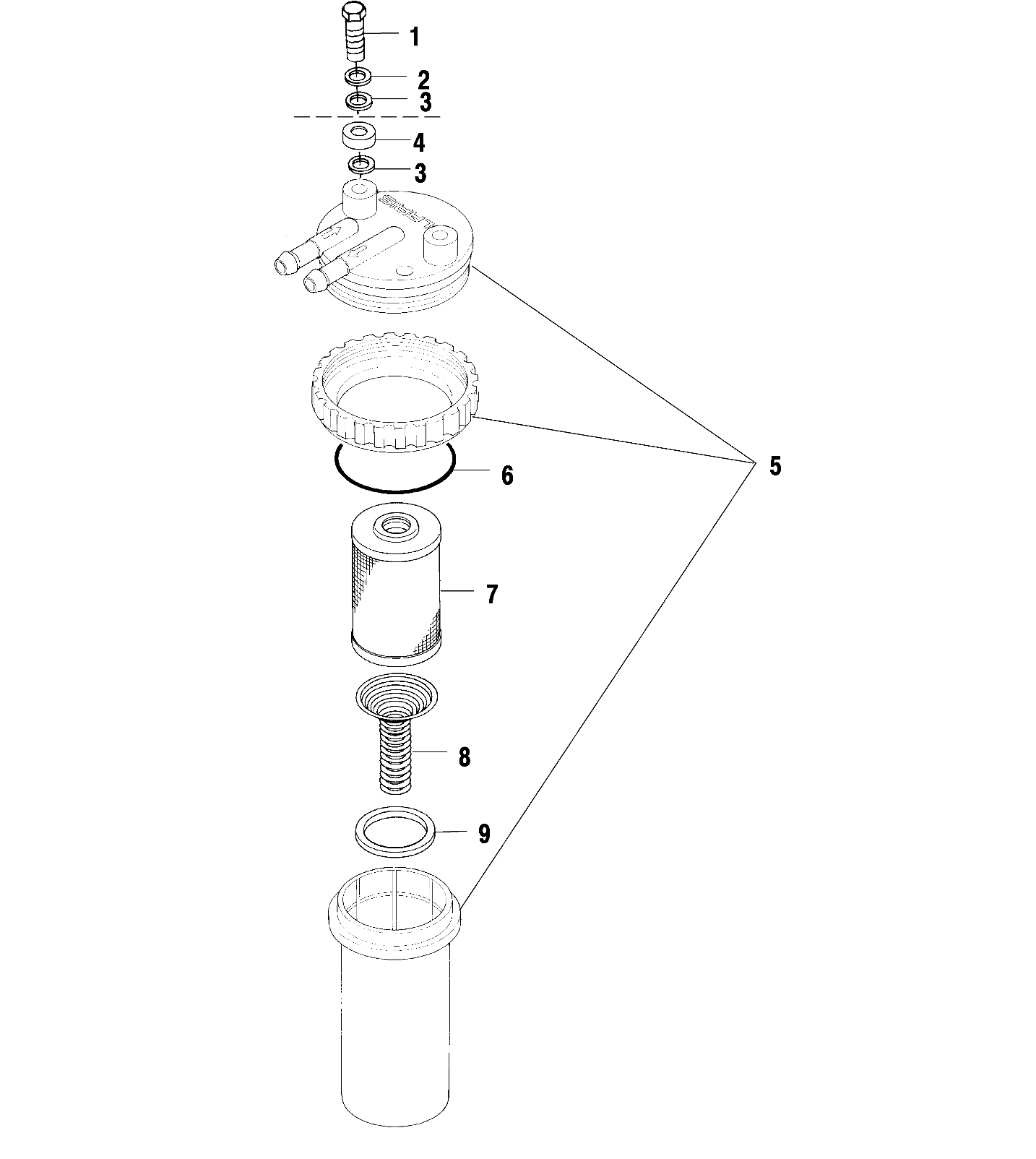 FUEL/WATER SEPARATOR - W025197D/W025197I (4971297129B12)