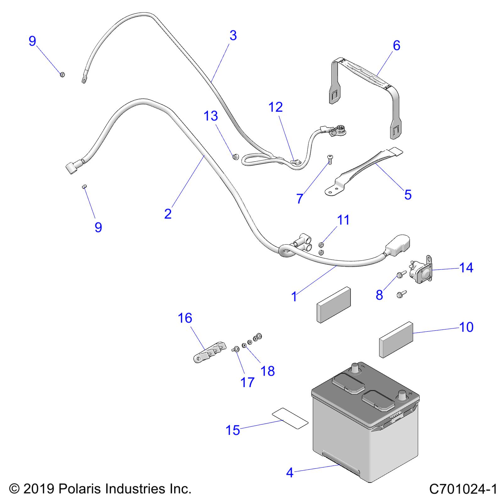 ELECTRICAL, BATTERY - Z20A4E99AH/BH/LH (C701024-1)