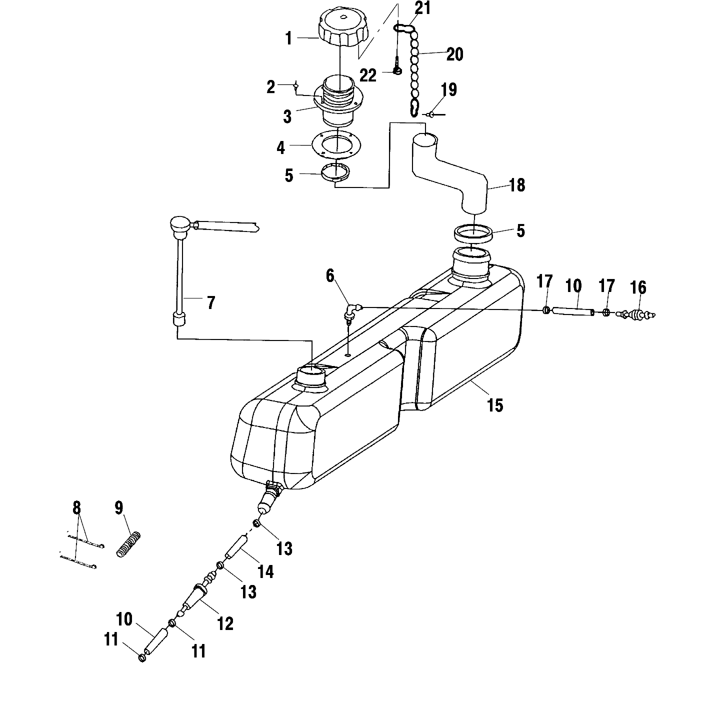 OIL TANK - W025199D/W025199I (4971327132A12)