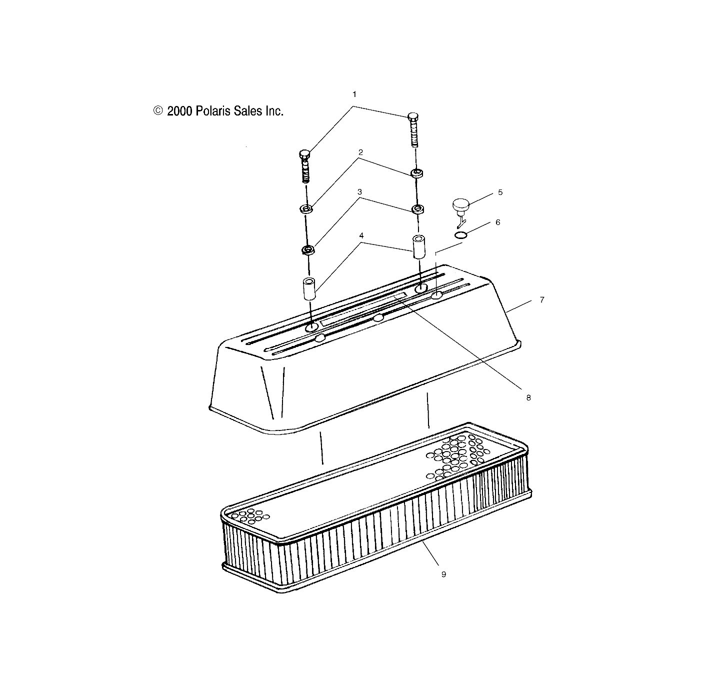 AIR INTAKE - W025199D/W025199I (4971327132B07)