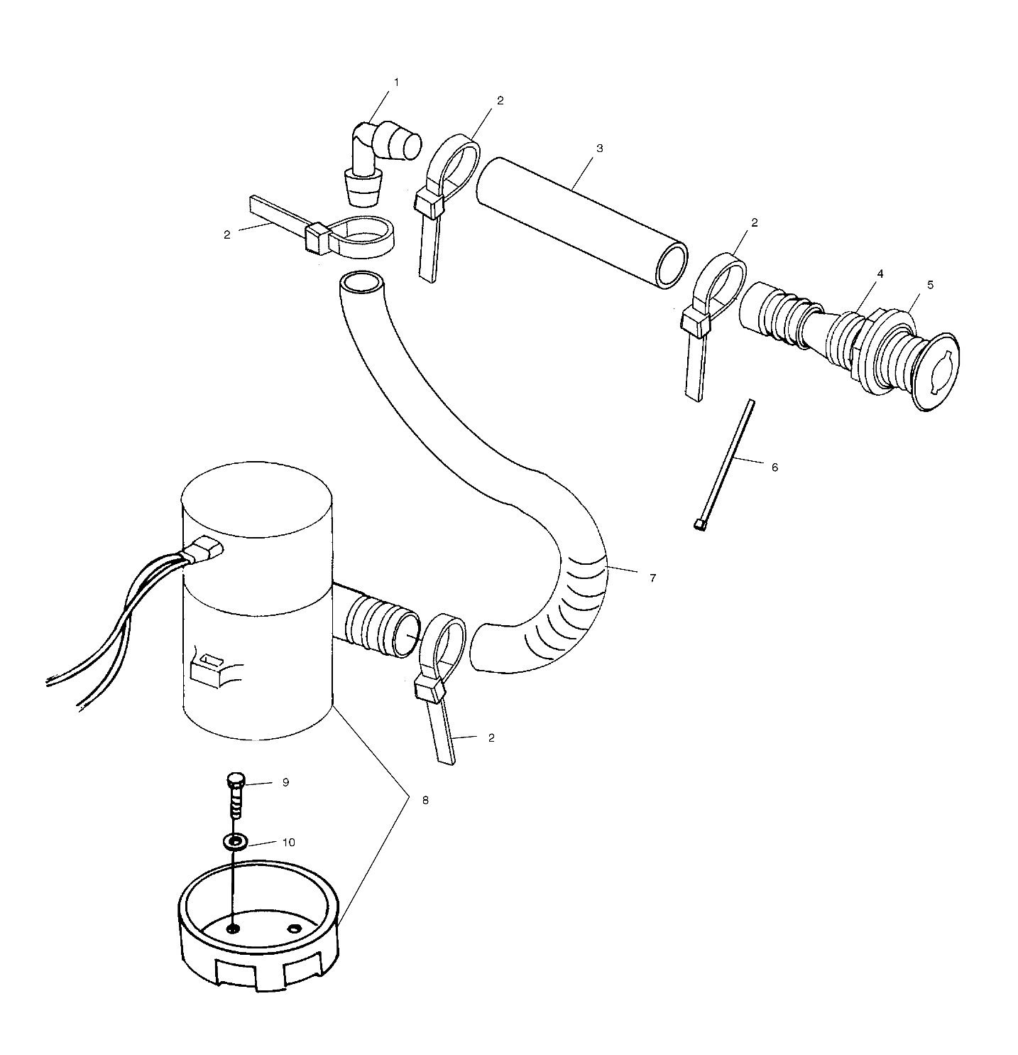 BILGE PUMP - W025199D/W025199I (4971327132B11)