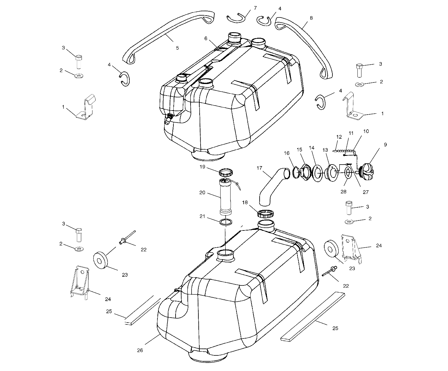 FUEL TANK - W025101C/W025101D/W025101I (4971387138A09)