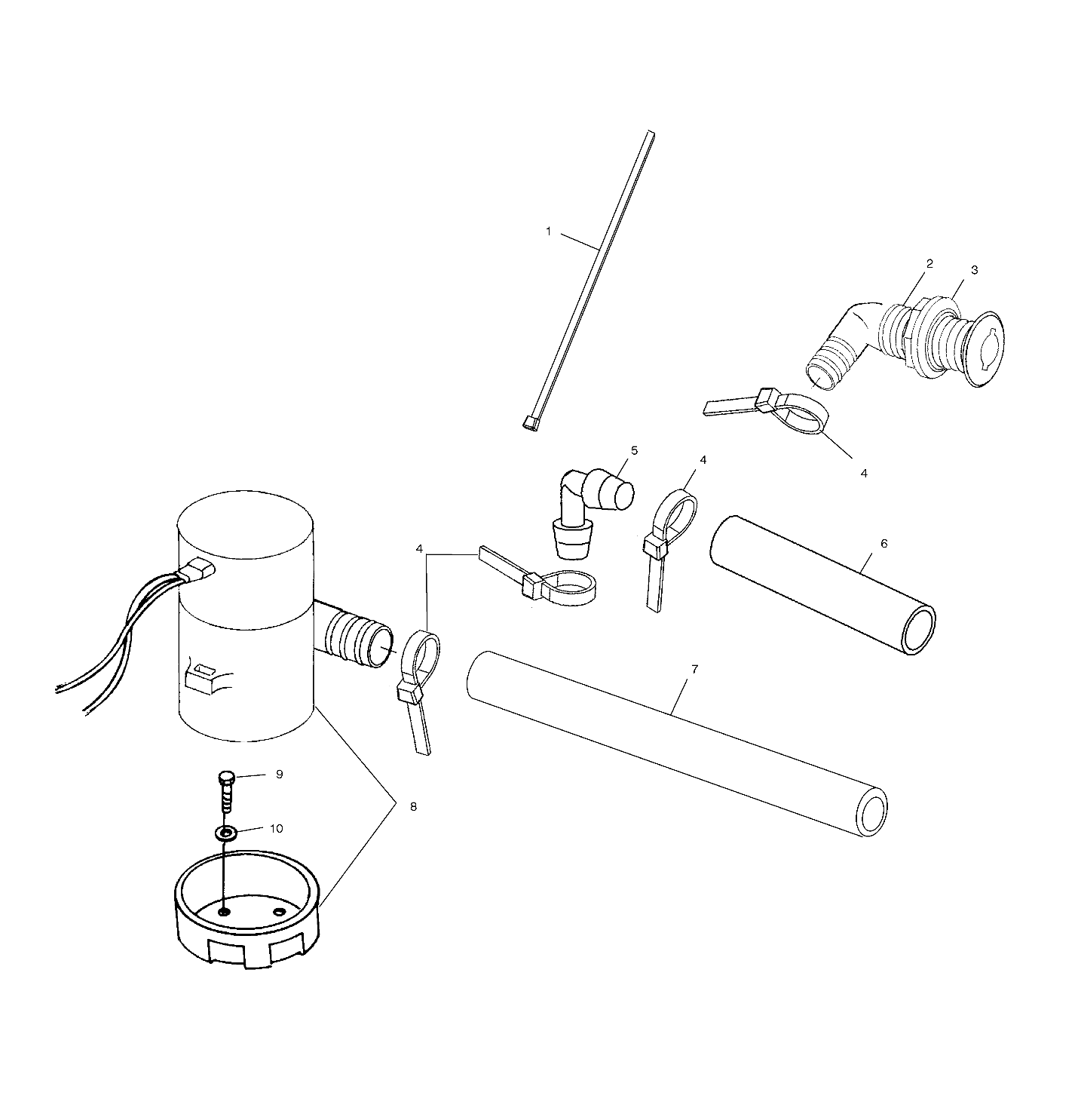 BILGE PUMP - W025198C/D/I (4971357135B11)