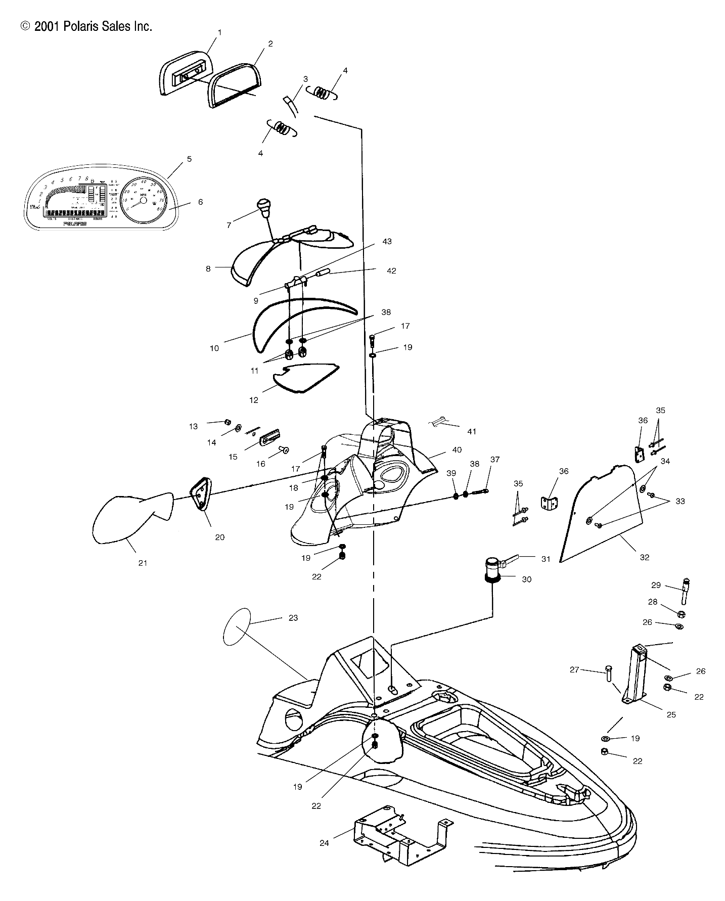 SHROUD - W025101C/W025101D/W025101I (4971387138A03)