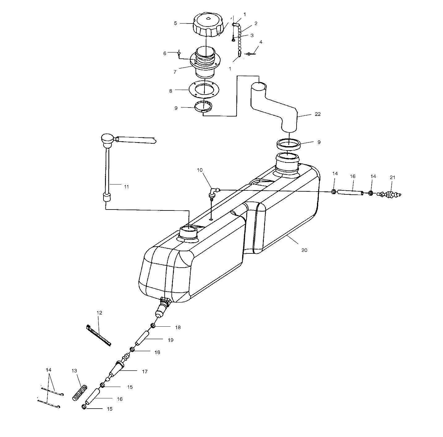 OIL TANK - W025101C/W025101D/W025101I (4971387138A12)