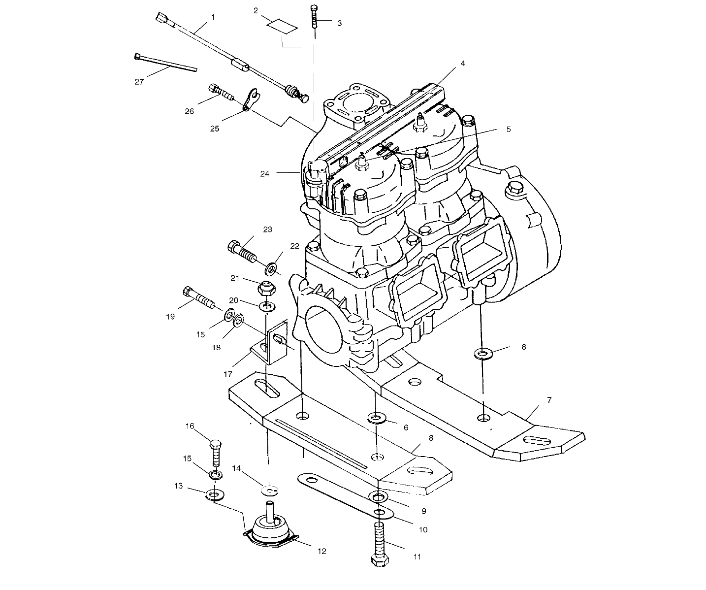 ENGINE MOUNTING - W025101C/W025101D/W025101I (4971387138B06)