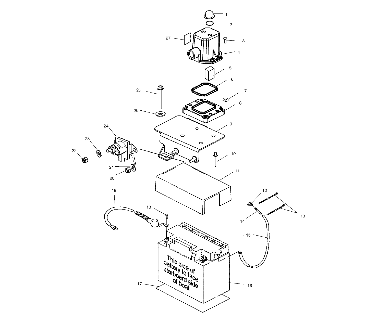 BATTERY BOX - W025101C/W025101D/W025101I (4971387138B07)