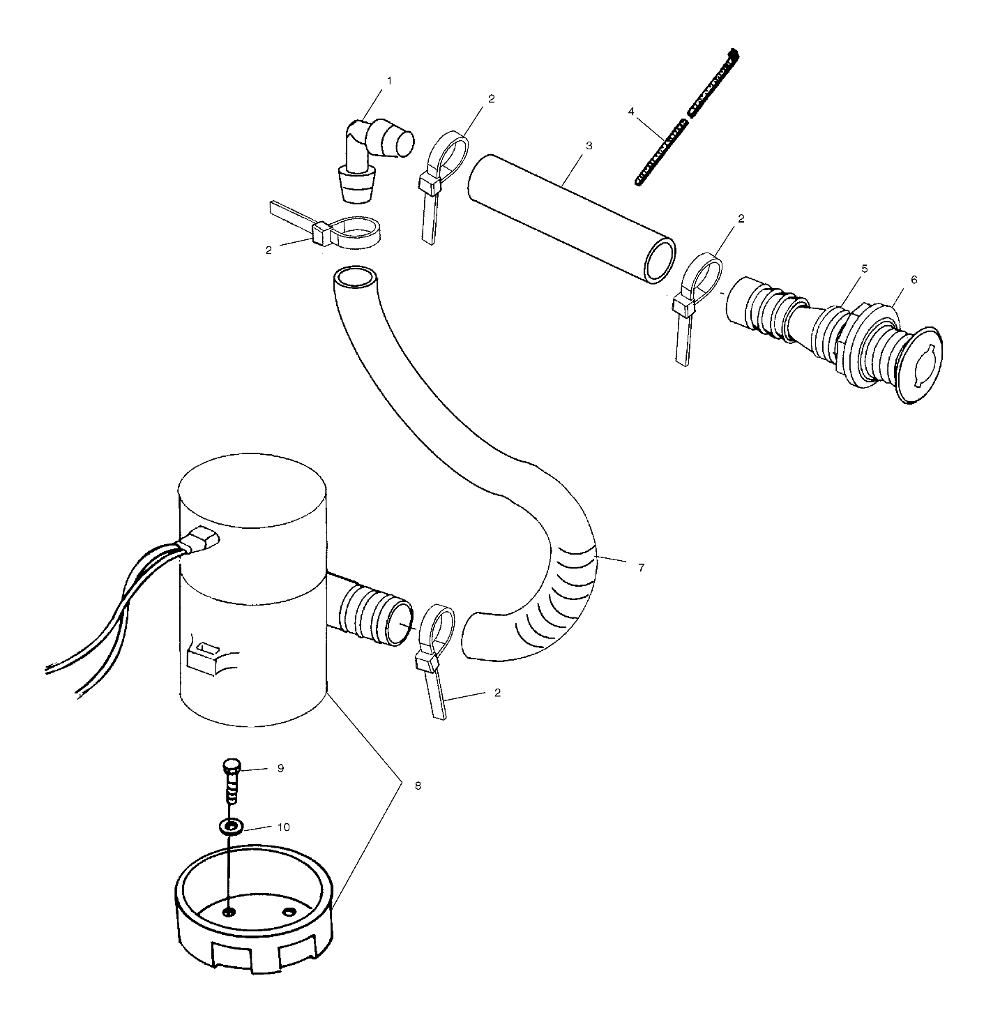 BILGE PUMP - W025101C/W025101D/W025101I (4971387138B10)