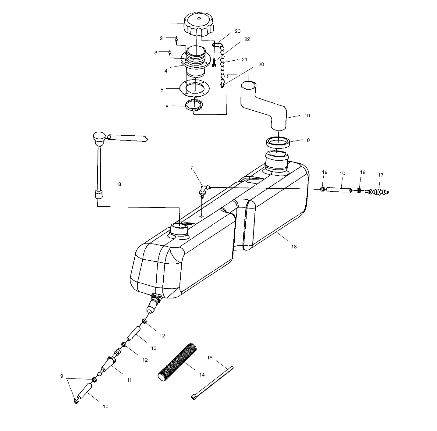 OIL TANK - W025099D/W025099I (4971417141A13)