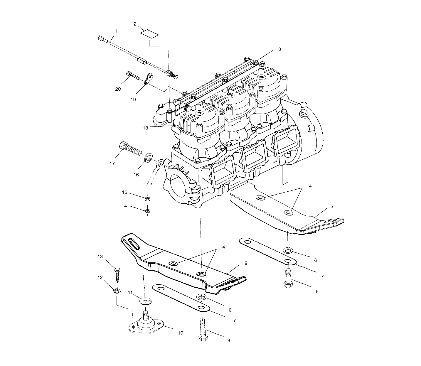 ENGINE MOUNTING - W025099D/W025099I (4971417141B02)