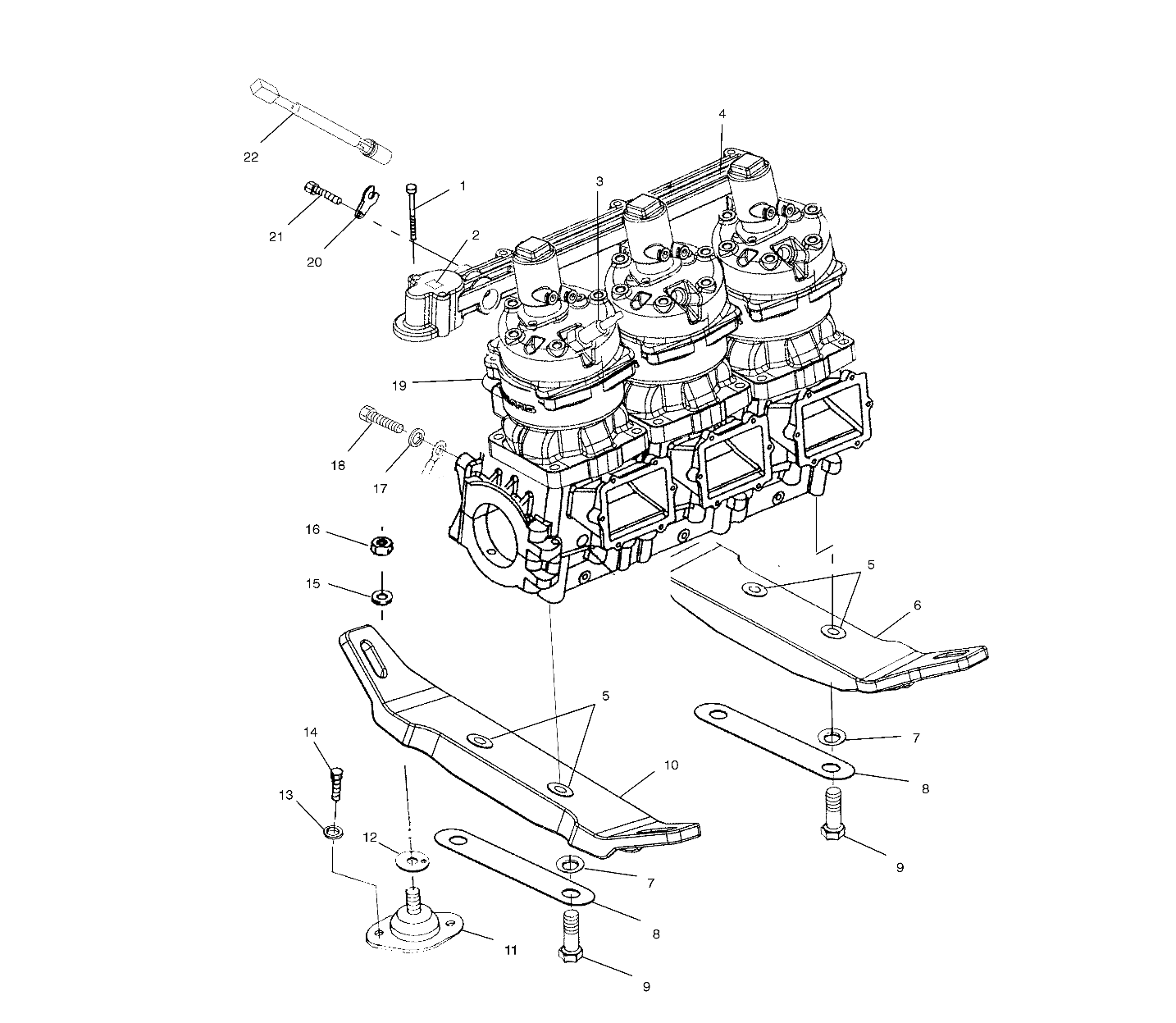 ENGINE MOUNTING - W025098D/W025098C/W025098I (4971447144B13)