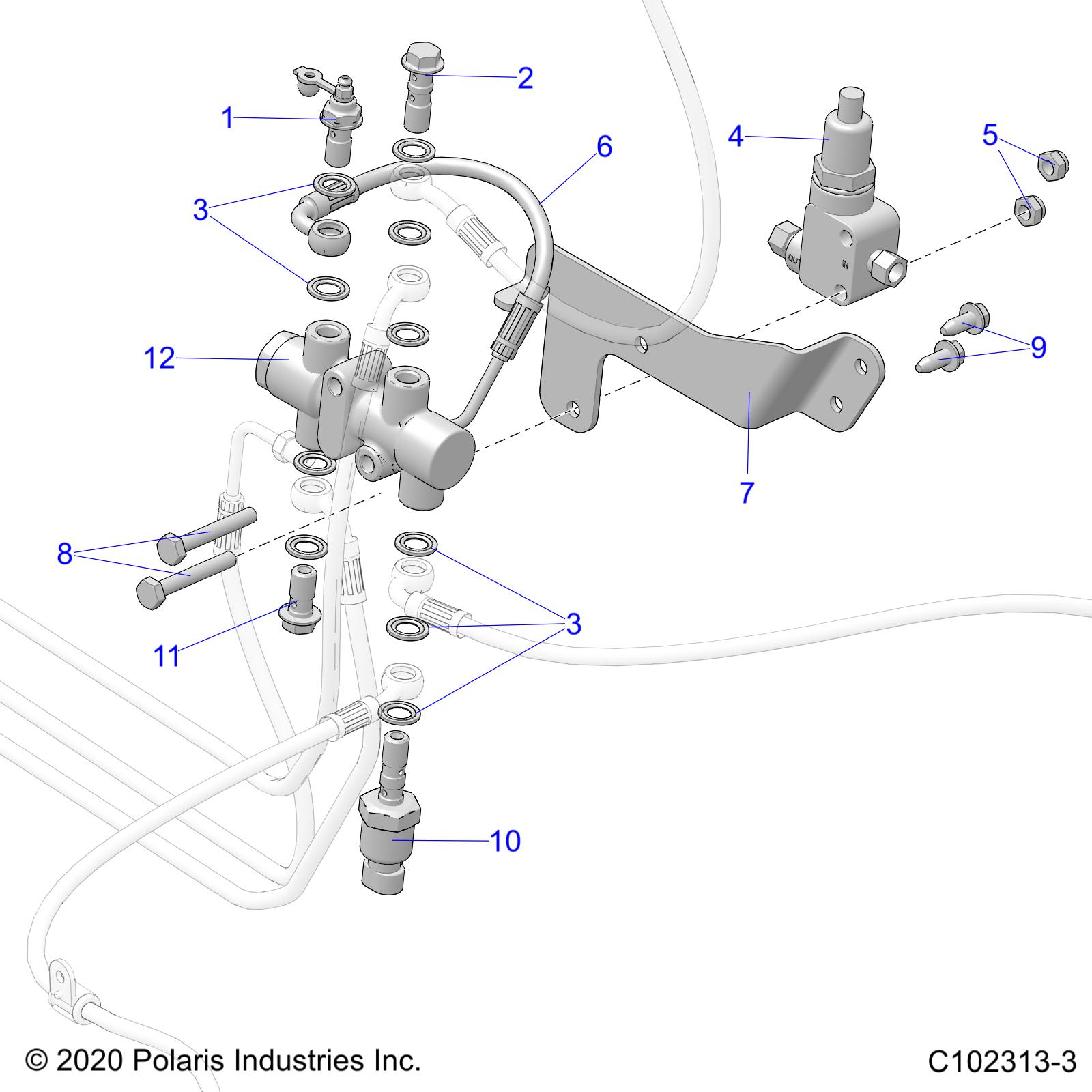 BRAKES, VALVE SYSTEM - A255SEE57PL (C102313-3)