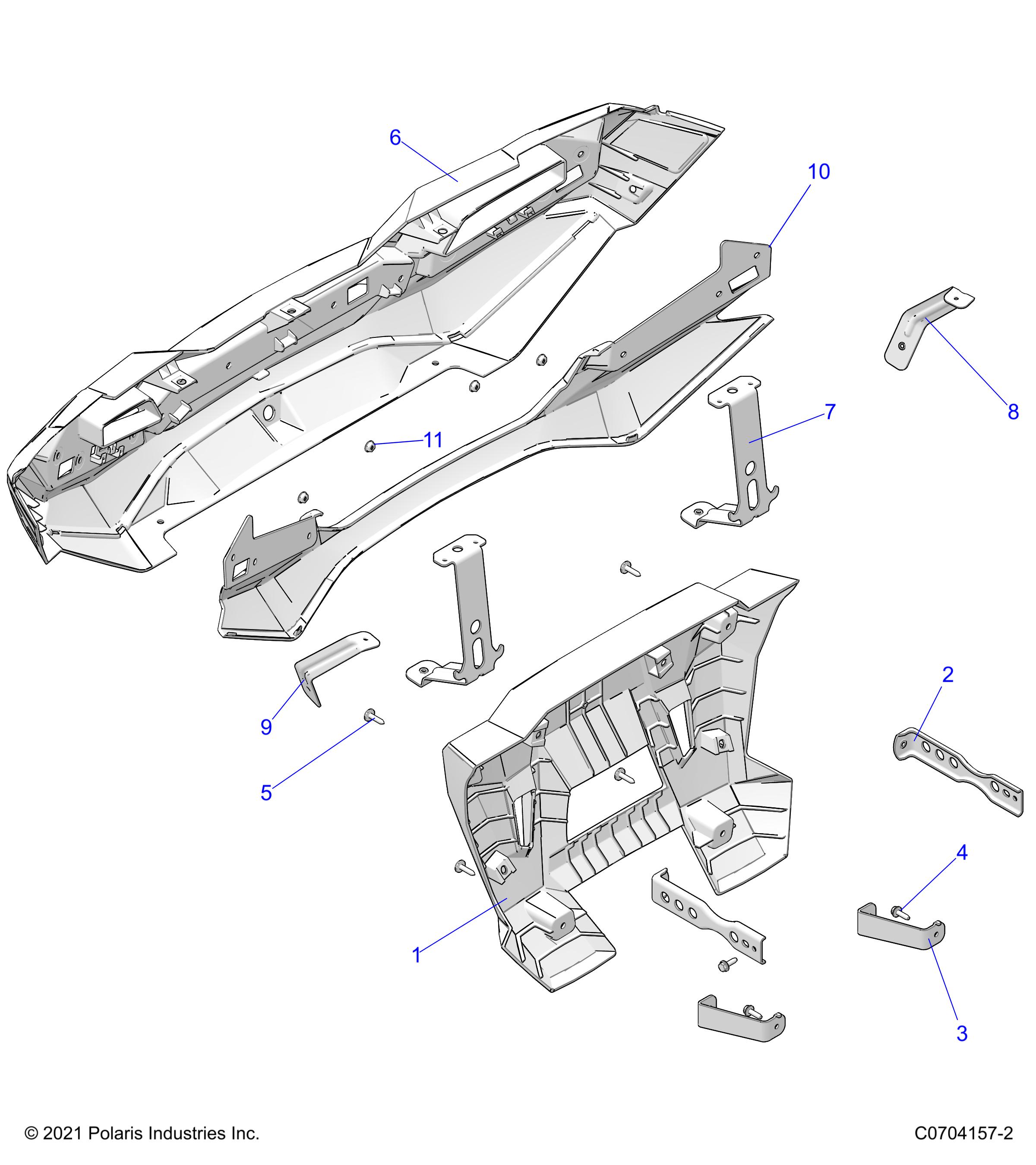 BODY, REAR BUMPER - Z23N4K99A/99B (C700730-1)