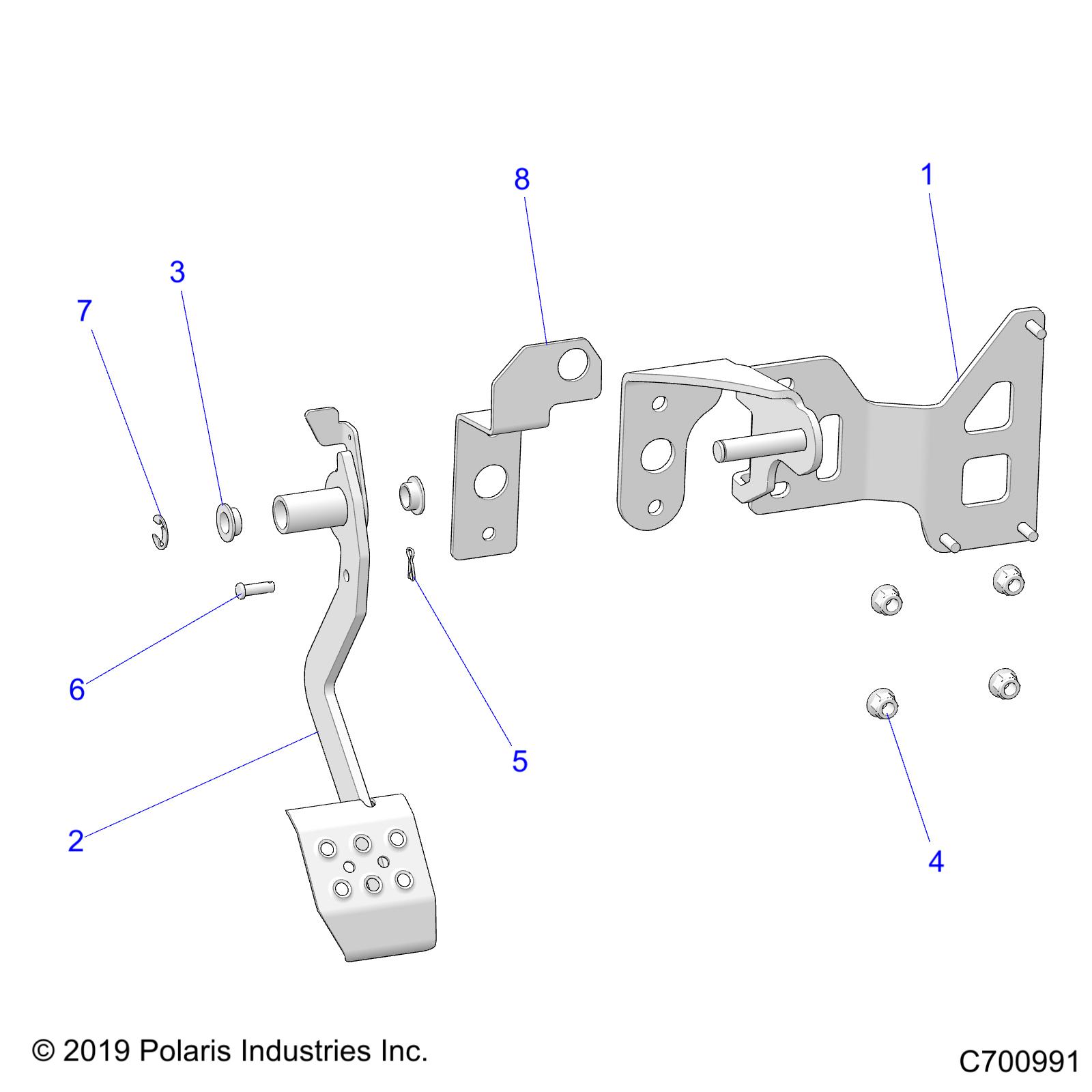 BRAKES, PEDAL - R20RRE99J1 (C700991)