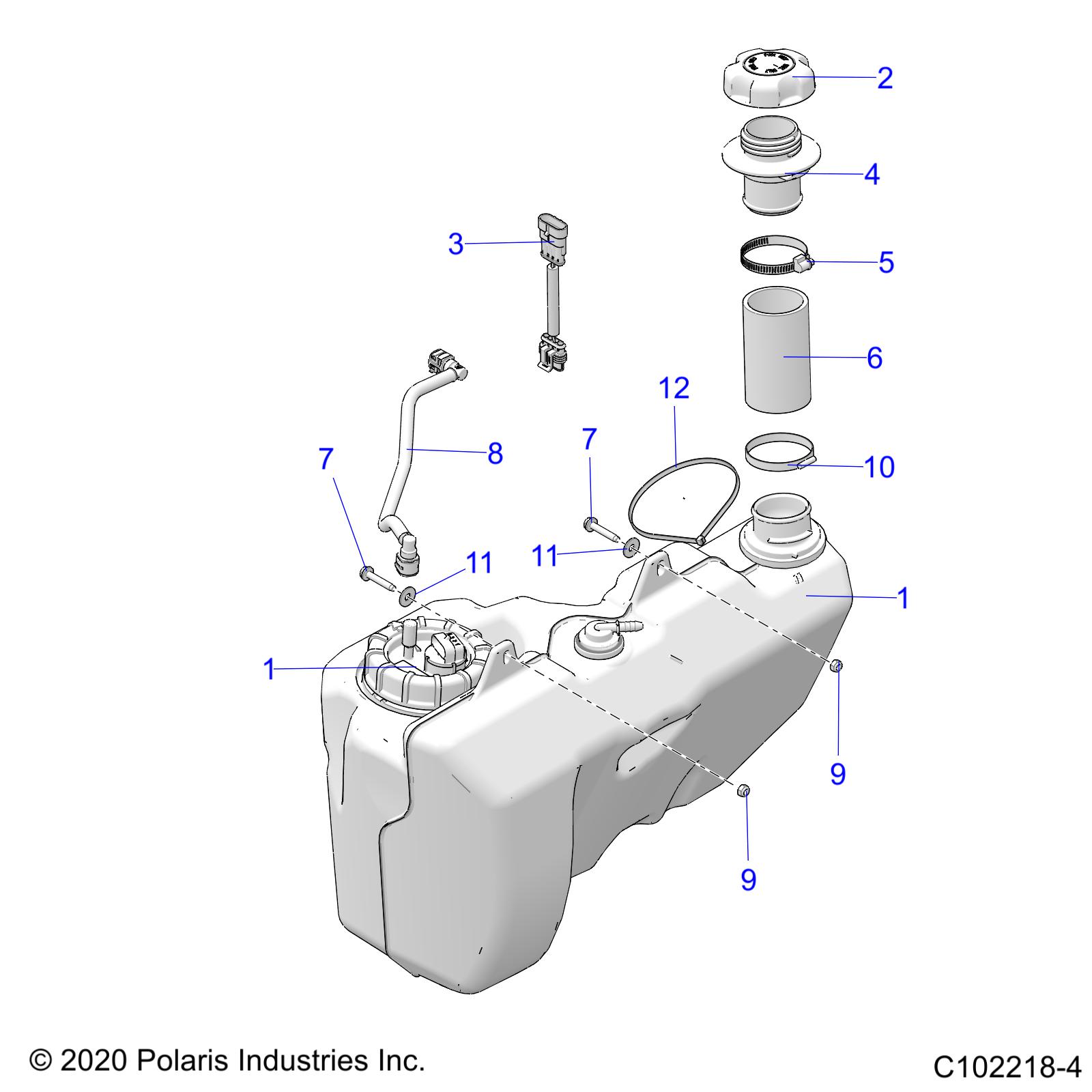 FUEL SYSTEM, FUEL TANK - A22SXE95PL (C102218-4)