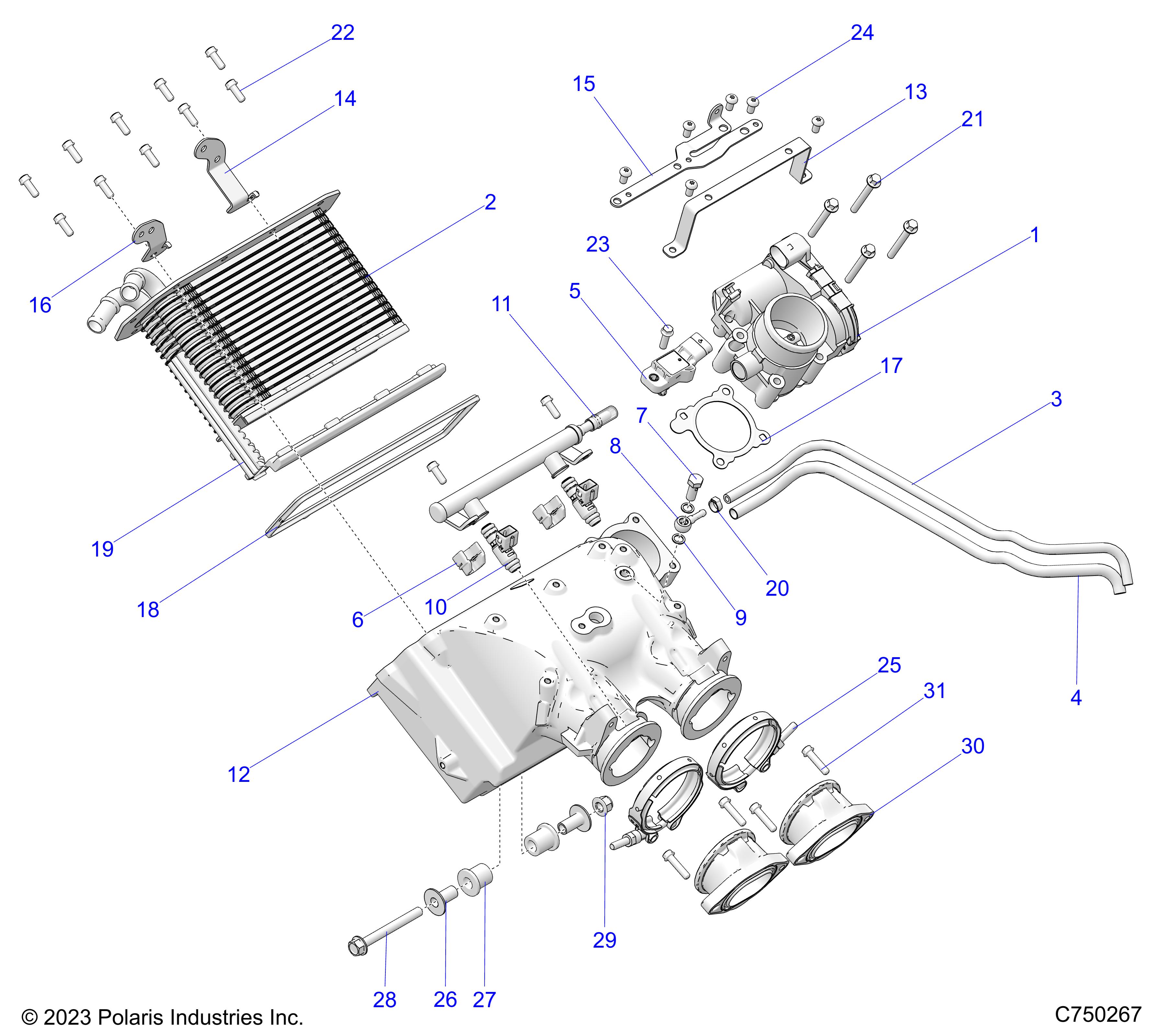 ENGINE, AIR INTAKE MANIFOLD - Z25X4D92A/92B (C750267)