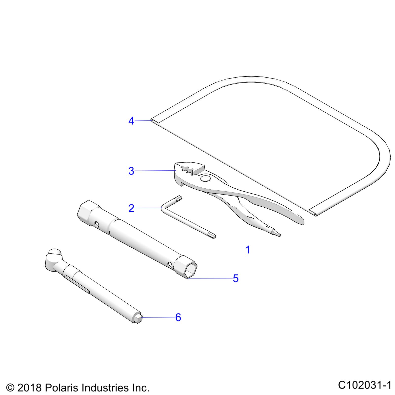 TOOLS, TOOL KIT - A20SEE50A1/A5/CA1/CA5 (C102031-1)