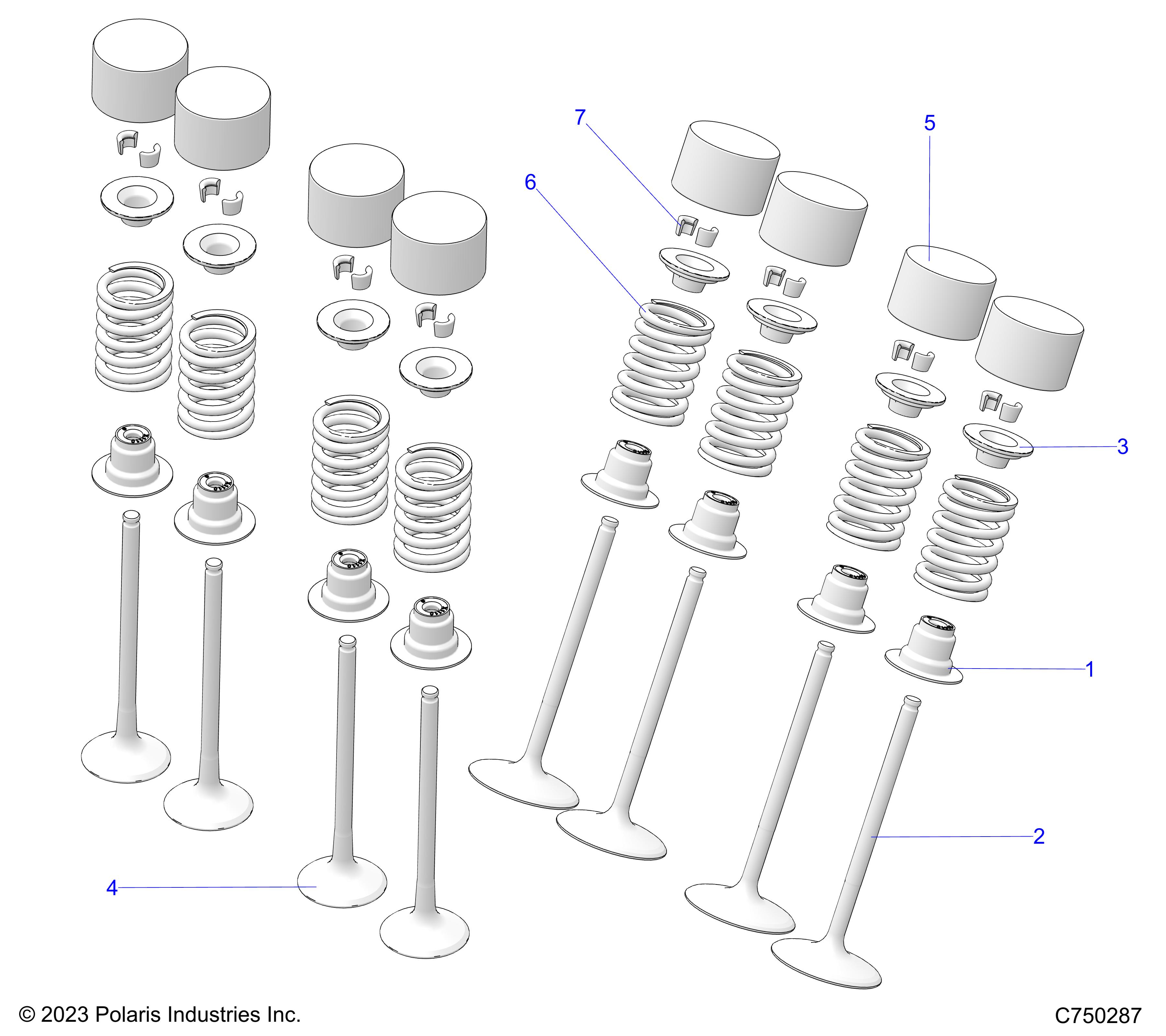 ENGINE, VALVES - Z25XPE92A/92B (C750287)