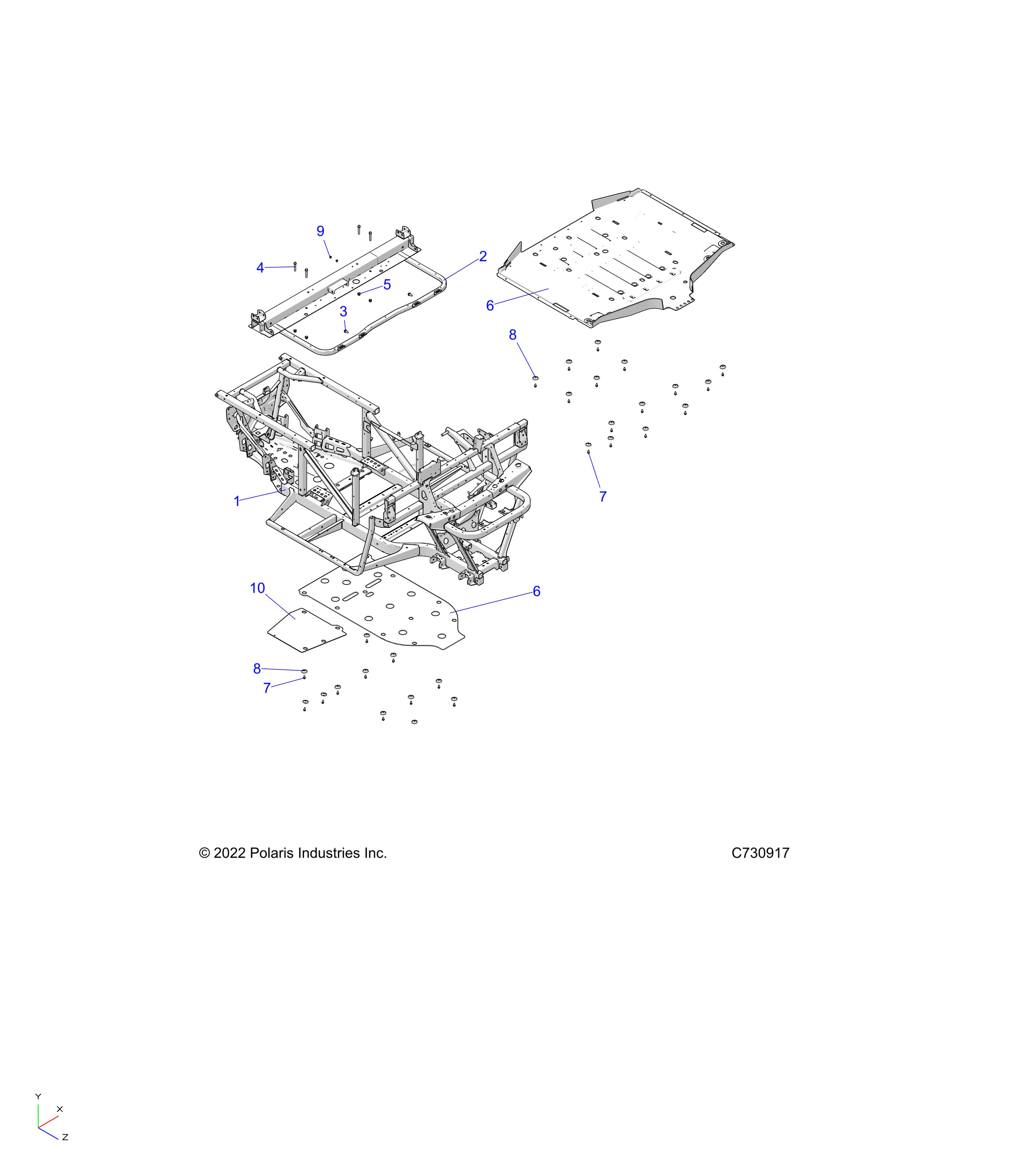 CHASSIS, FRAME  - R24MAA5AJ1 (C730917)