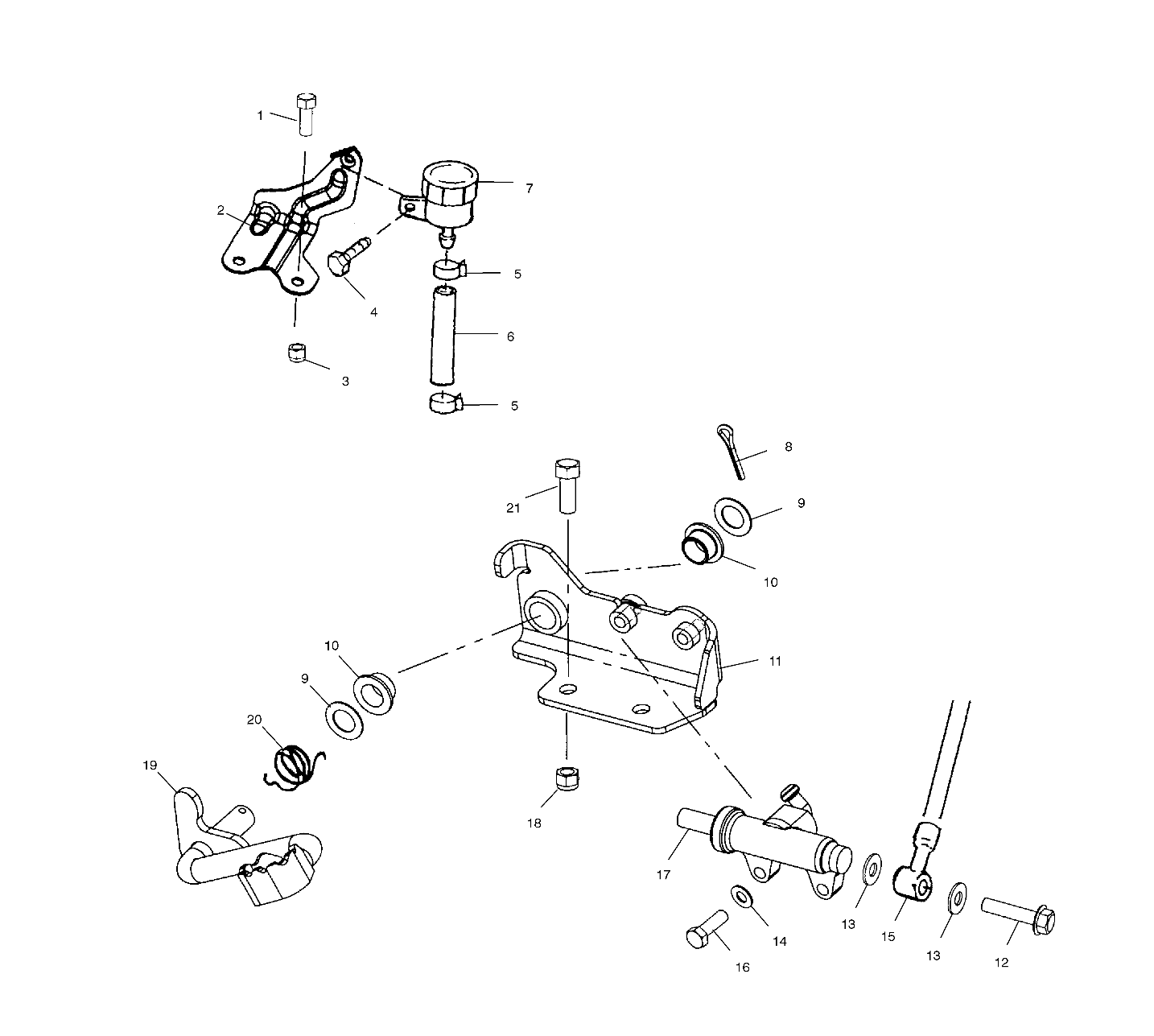 REAR BRAKE MASTER CYLINDER - A02BG38CA (4974677467C04)