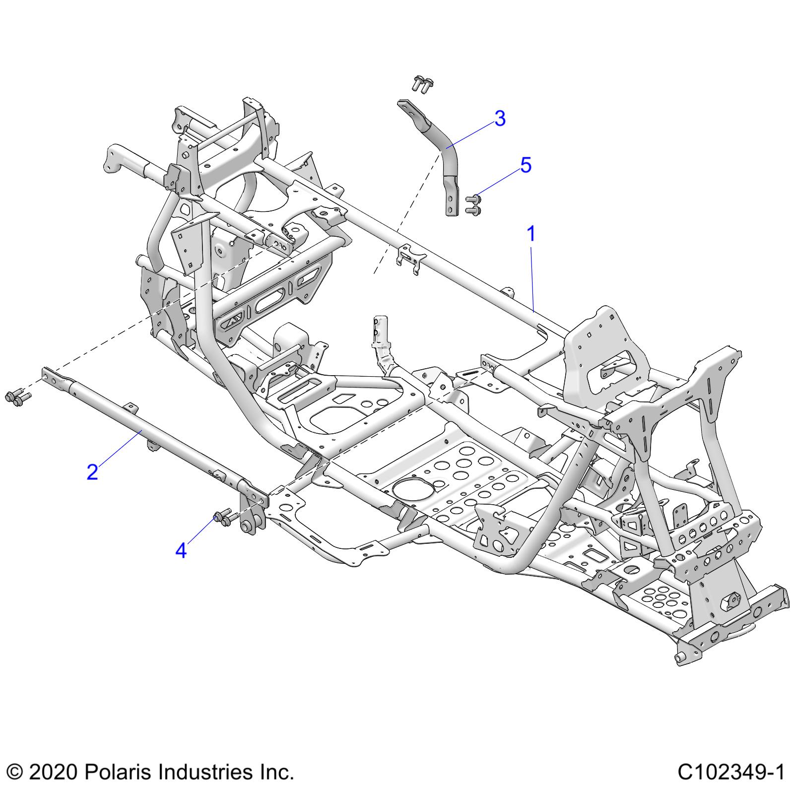 CHASSIS, MAIN FRAME - A24SGE95AT (C102349-1)