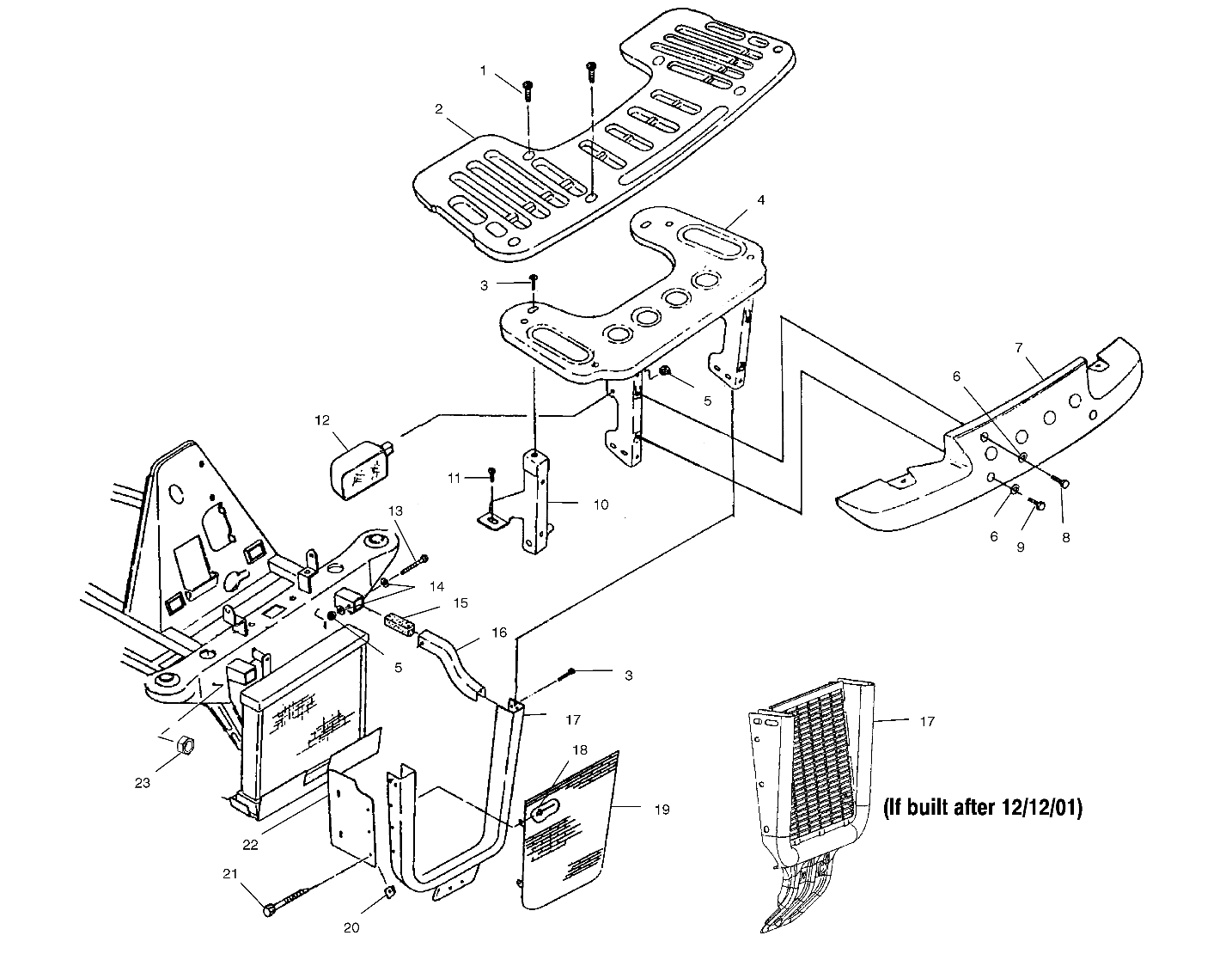 FRONT RACK and BUMPER MOUNTING - A02CB50FC (4974857485A07)