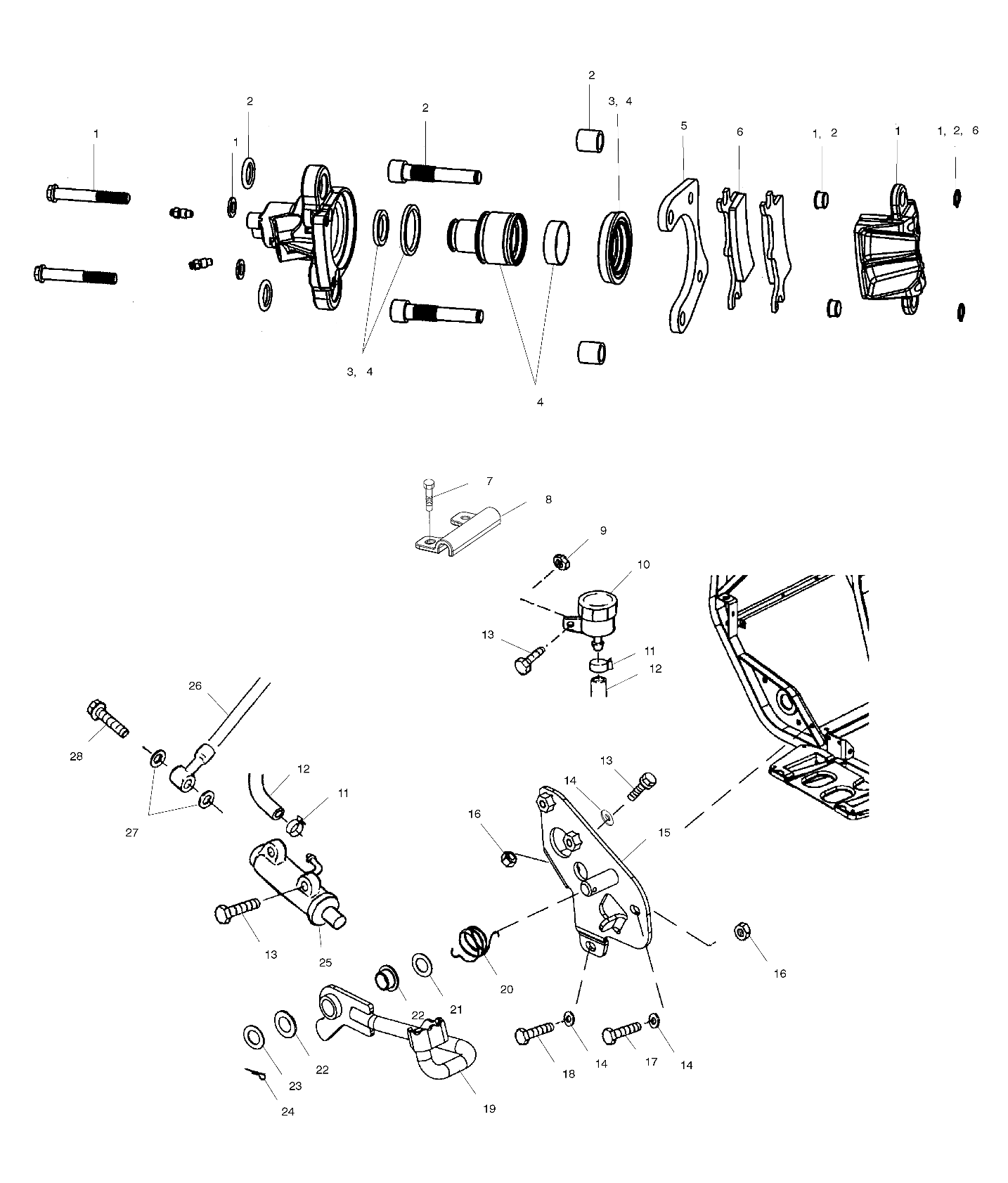 BRAKE (REAR) - A02CB50FC (4974857485C03)