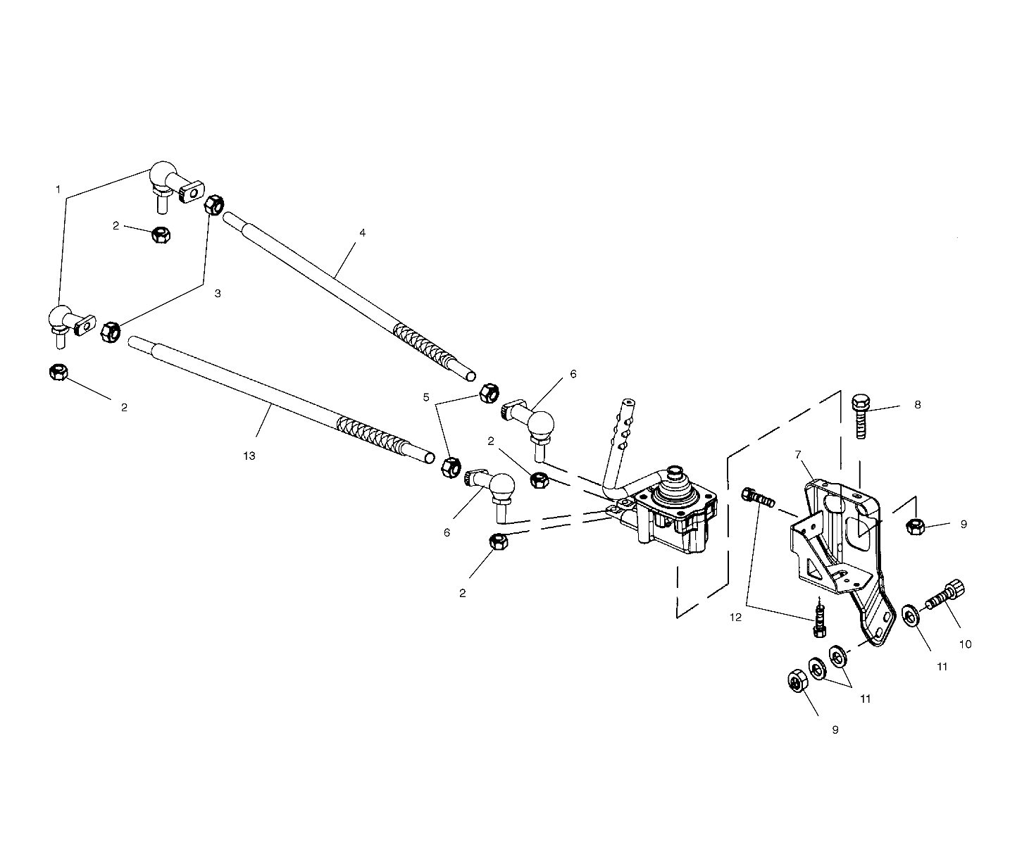 GEAR SELECTOR MOUNTING - A02CB50FC (4974857485C13)