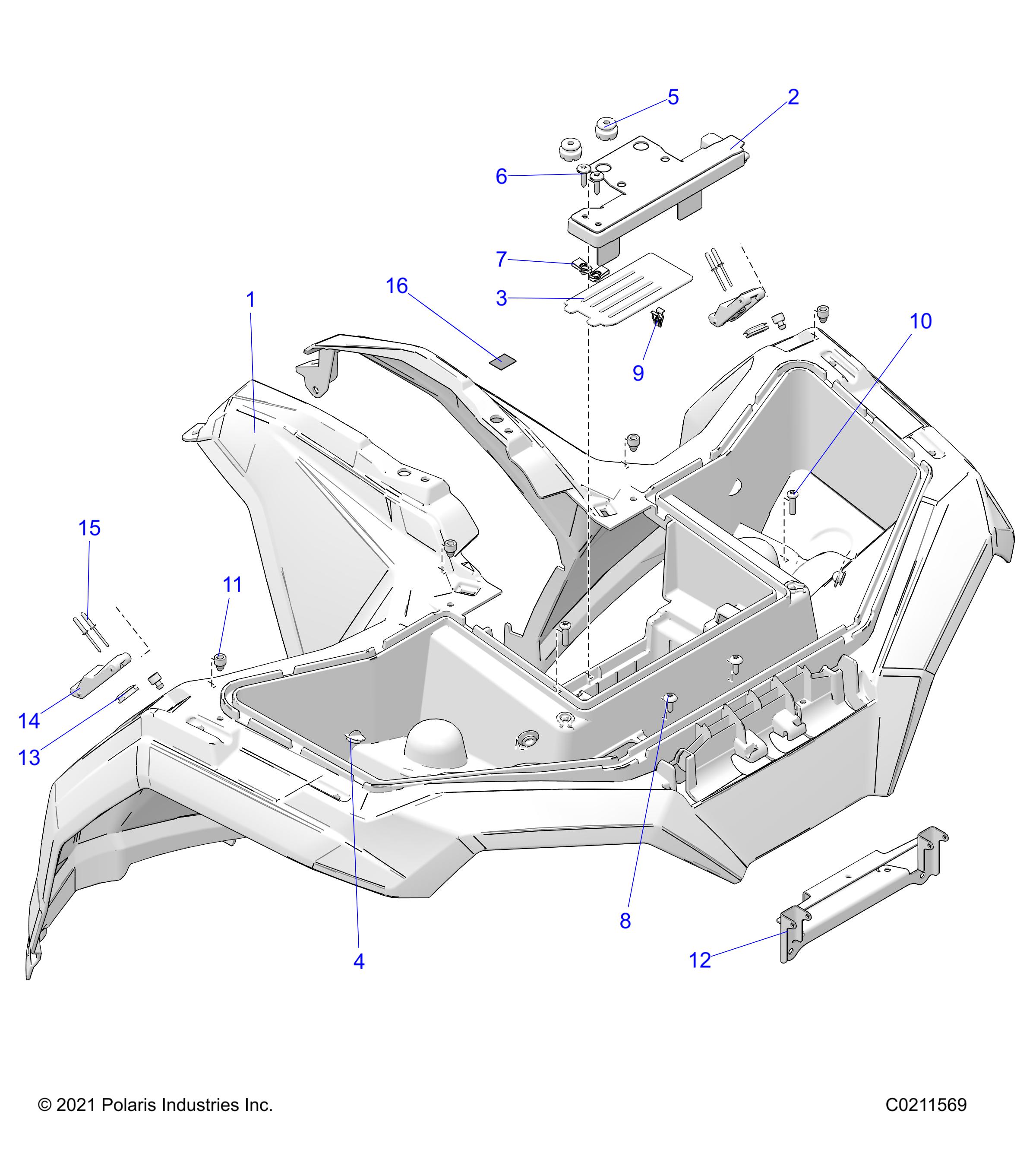 BODY, FRONT CAB - A24SEE57P2/PL (C0211569)