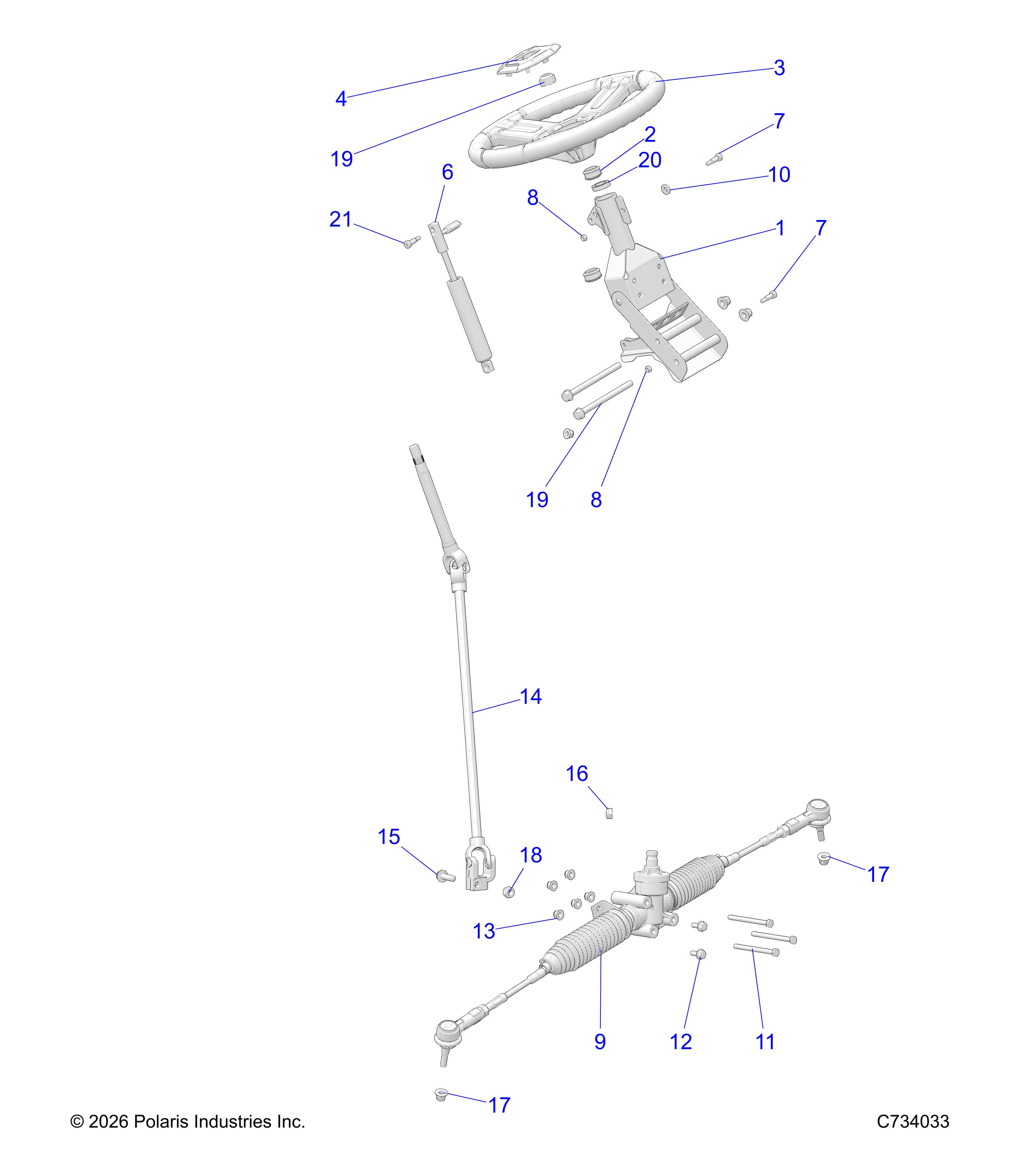 STEERING, STEERING ASM. - R27CCA5AC8/E8 (C73433)