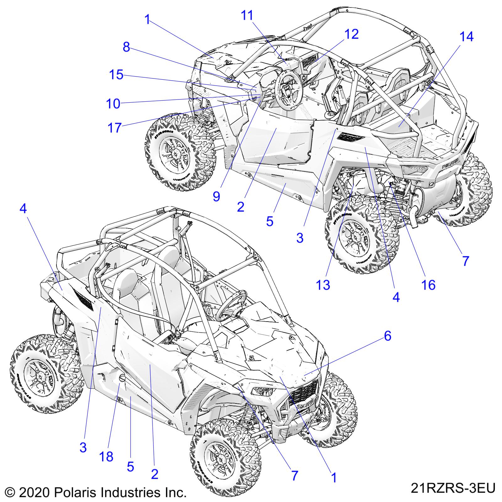 BODY, DECALS - Z21ASE99F5/S99C5 (21RZRS-3EU)