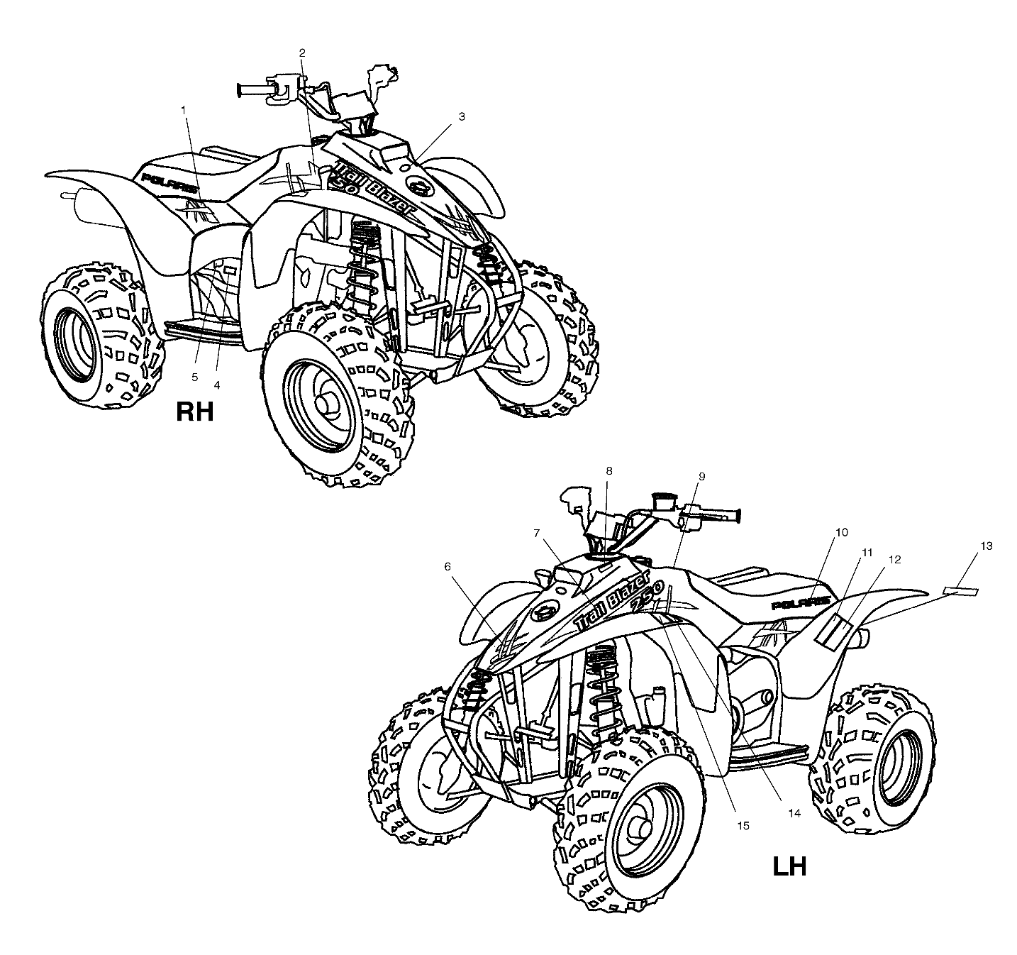 DECALS - A03BA25CA/CB (4975037503A09)