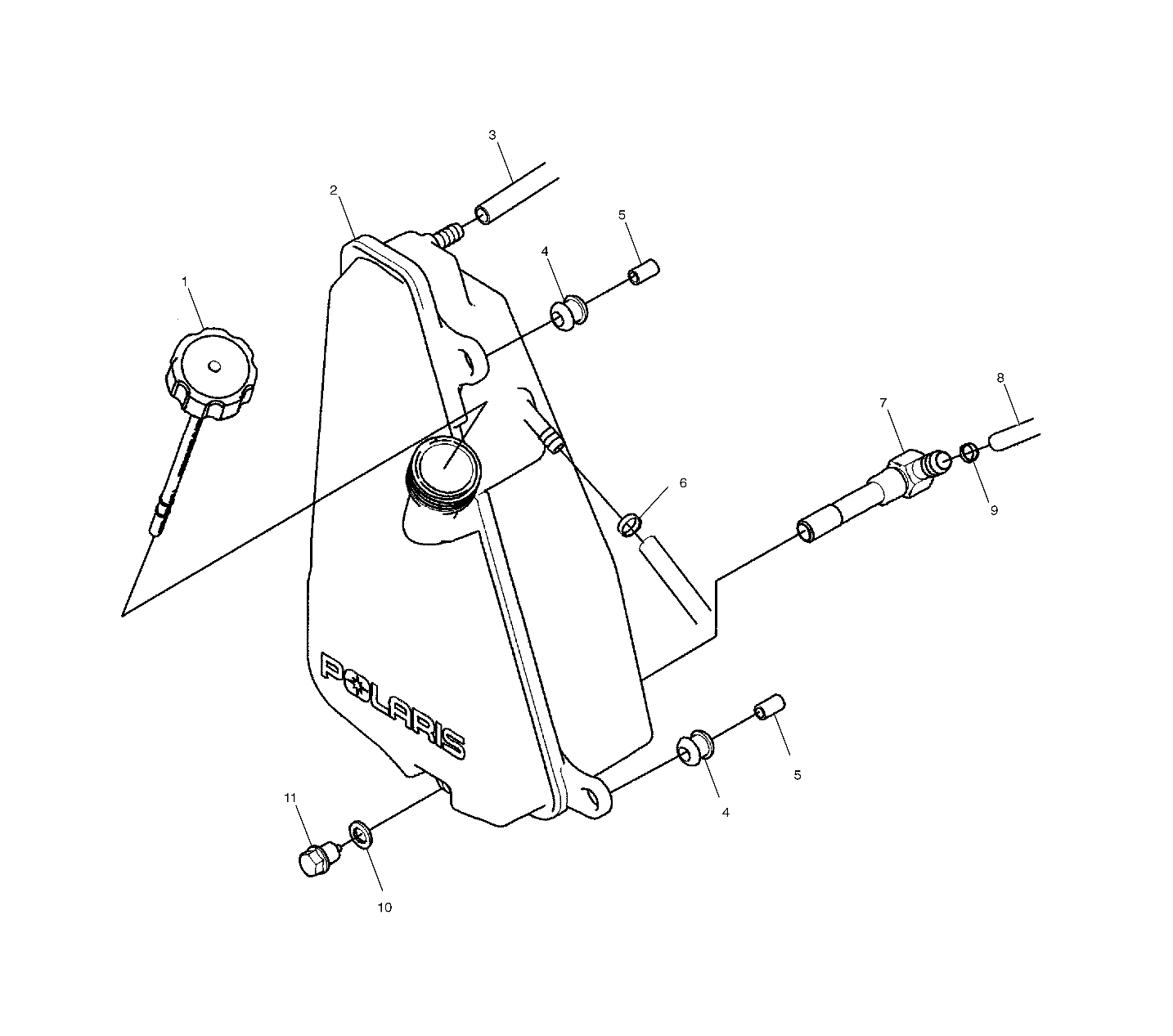 OIL TANK - A03BG50AA (4975117511A11)