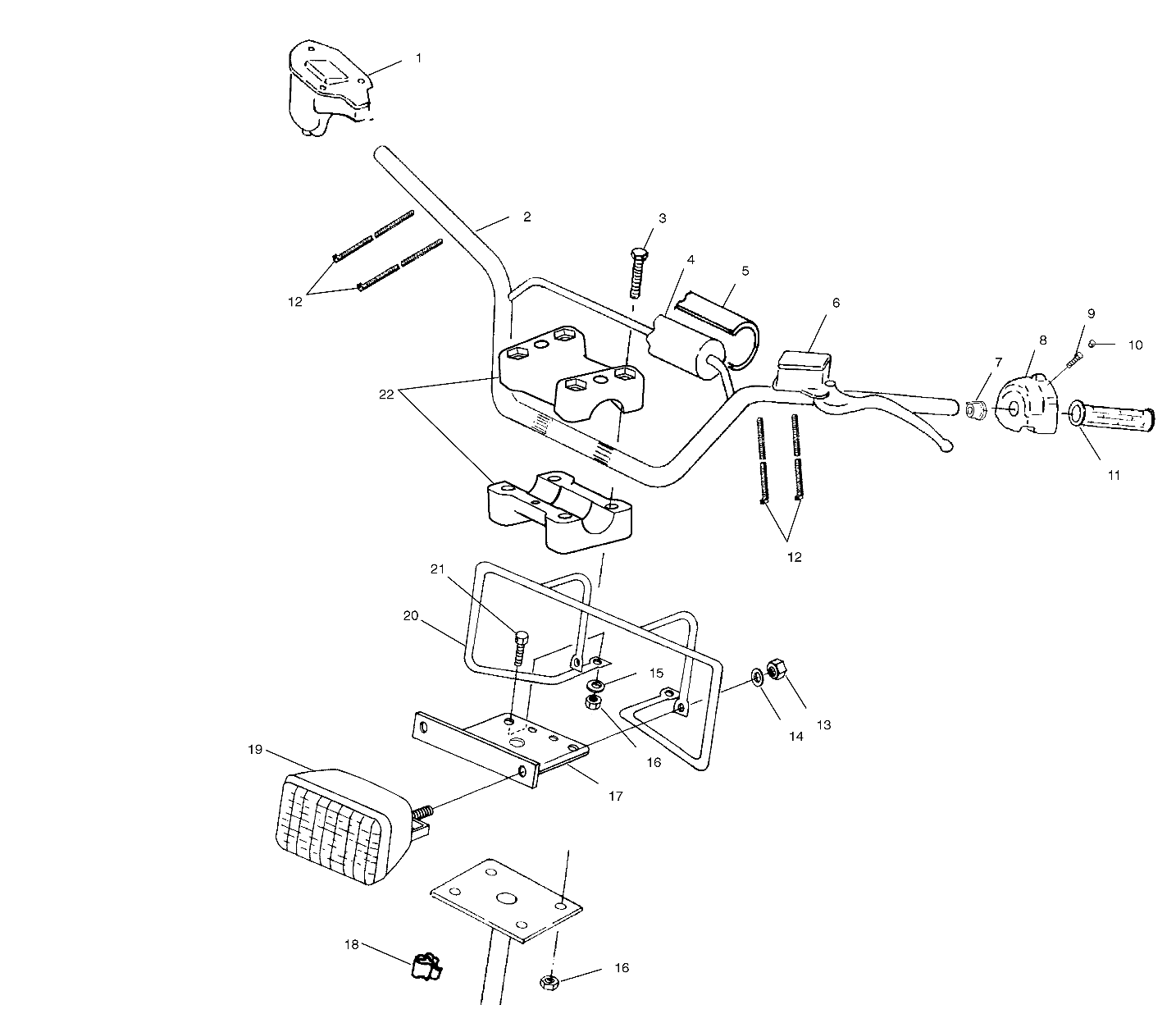 HANDLEBAR/HEADLIGHT - A03BG50AA (4975117511B06)