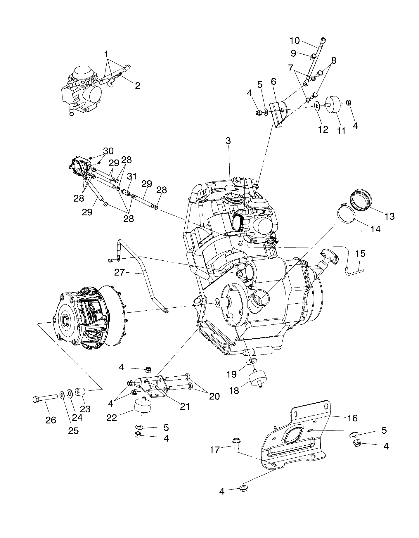 ENGINE MOUNTING - A03CB32AA/FC (4975157515A11)