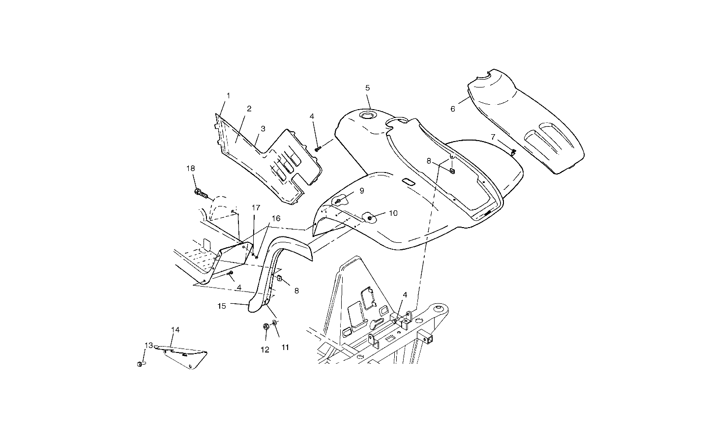 FRONT CAB - A03CH50AA/AB/AC/AD/AE/AH/AJ (4975417541A05)