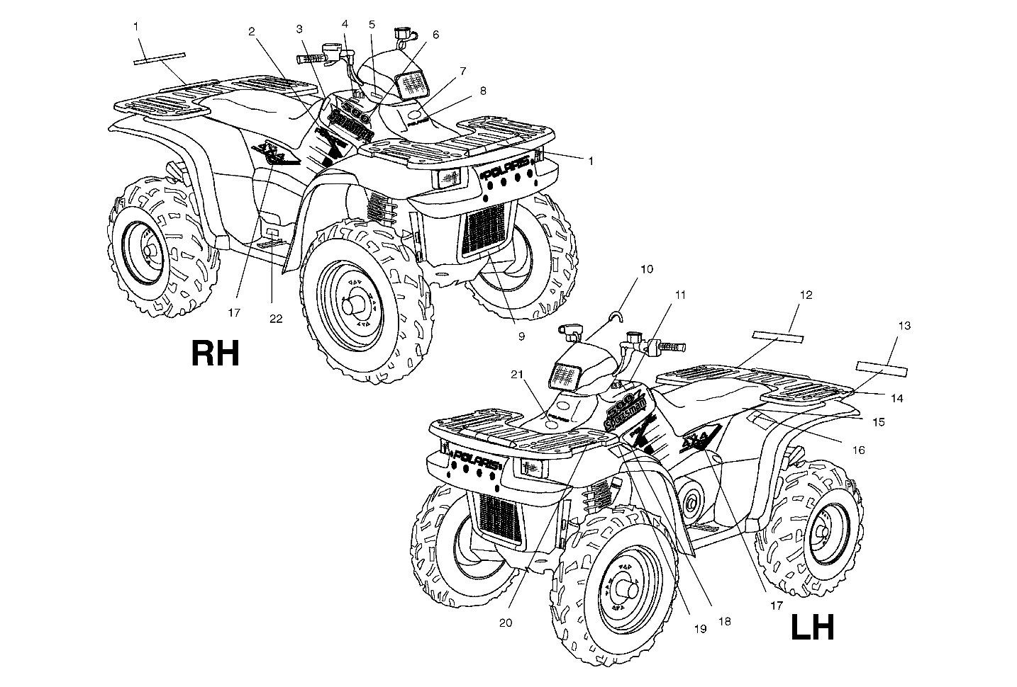 DECALS - A03CH50AA/AB/AC/AD/AE/AH/AJ (4975417541A09)