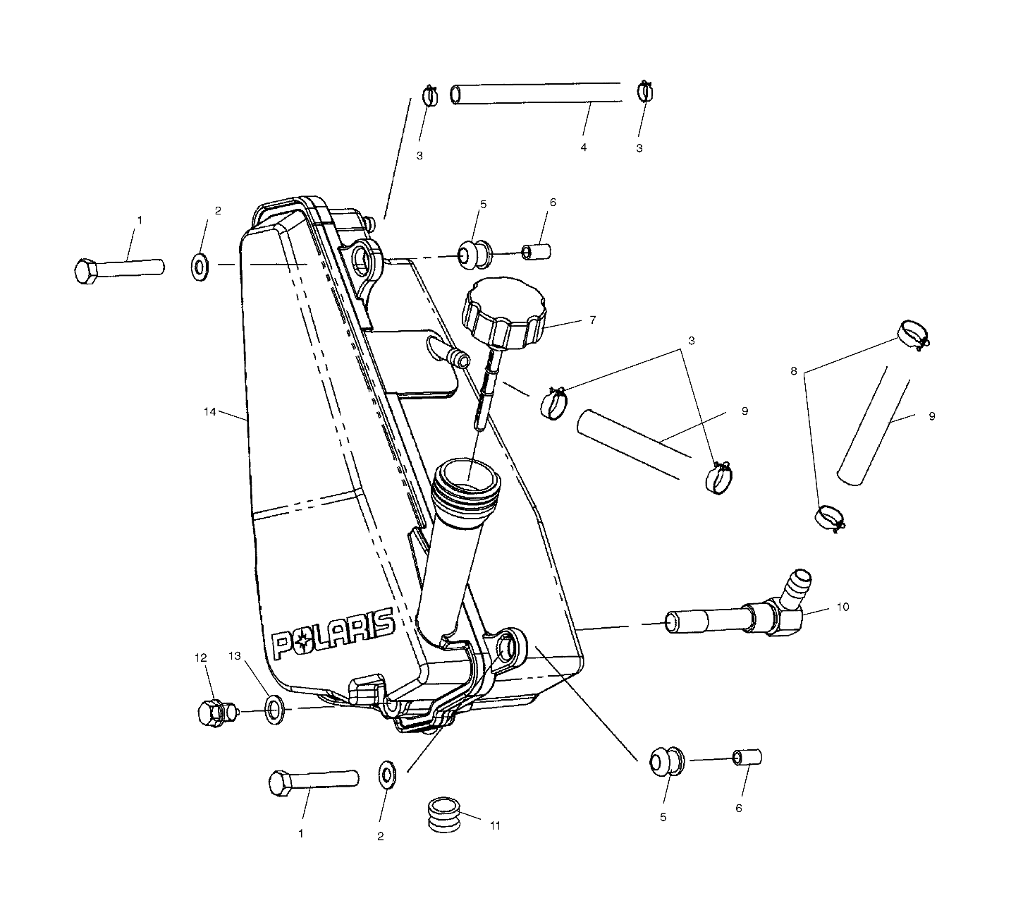 OIL TANK - A03CH50AA/AB/AC/AD/AE/AH/AJ (4975417541B13)