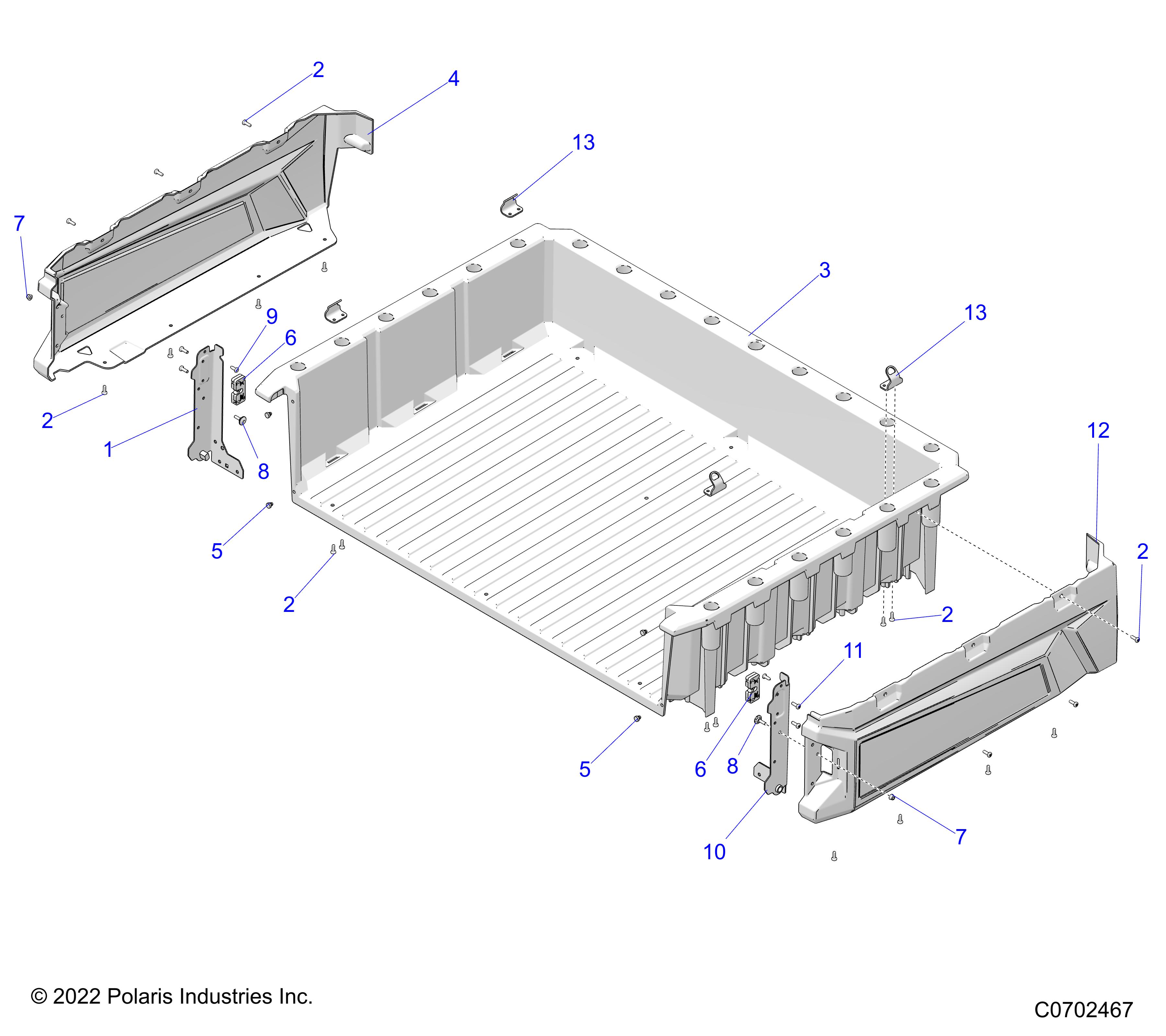 BODY, BOX ASM - R23CCA57A1/A7 (C0702467)