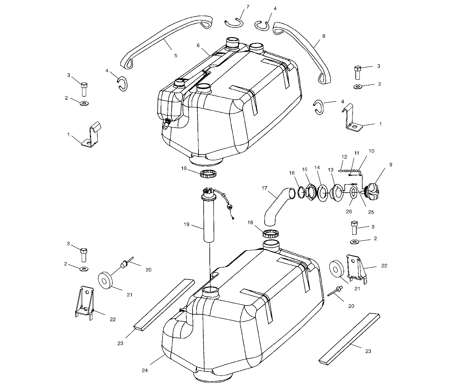 FUEL TANK - W025297D/W025297I (4975477547A09)