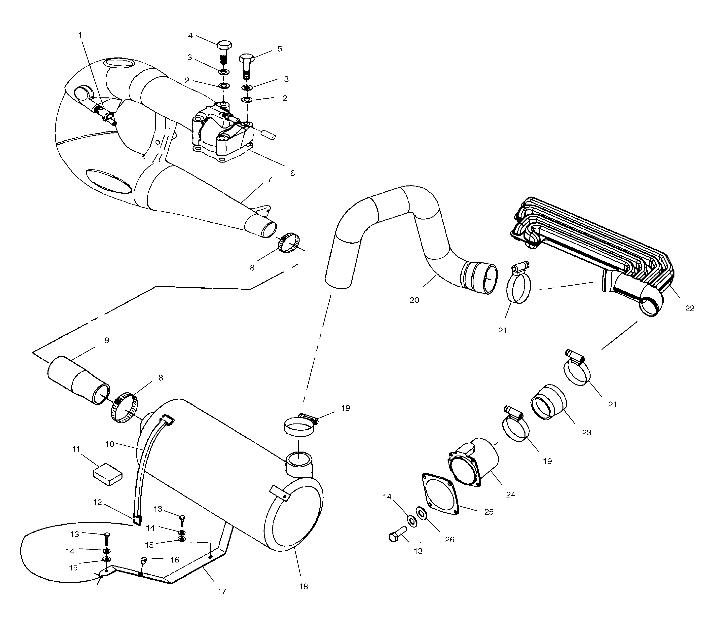 EXHAUST SYSTEM - W025297D/W025297I (4975477547B03)