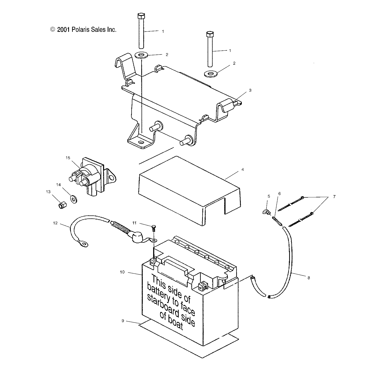 BATTERY BOX - W025297D/W025297I (4975477547B05)