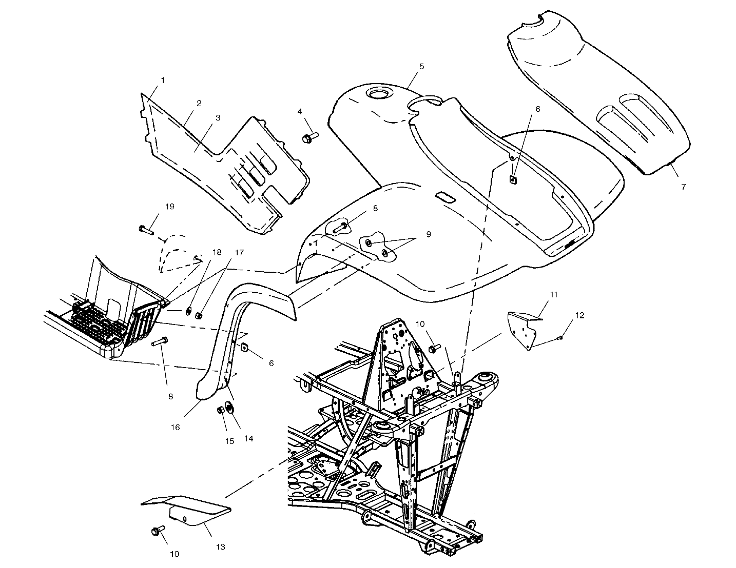 FRONT CAB - A03CH68AA/AC/AF/AH/AL (4975557555A05)